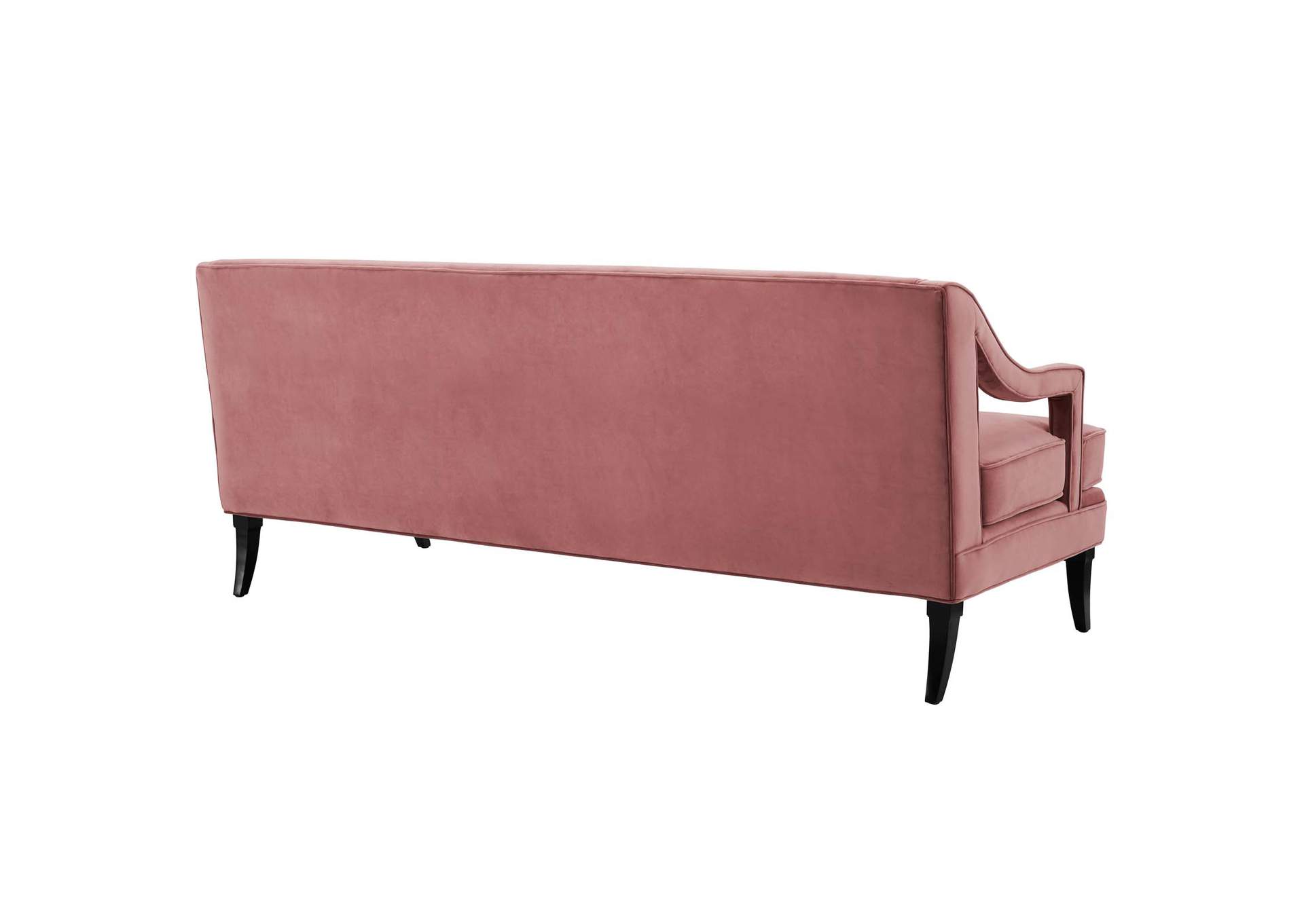 Dusty Rose Concur Button Tufted Performance Velvet Sofa,Modway