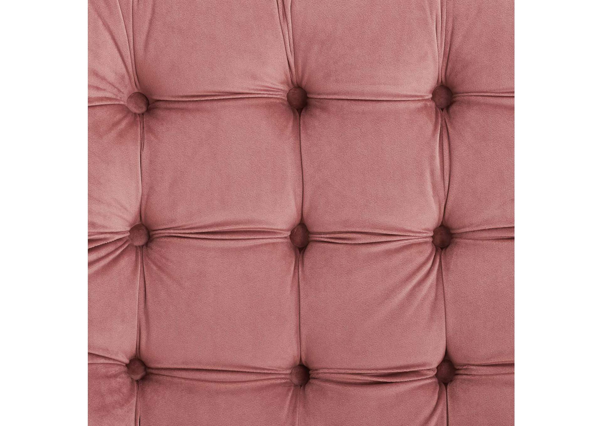 Dusty Rose Suggest Button Tufted Performance Velvet Lounge Chair,Modway