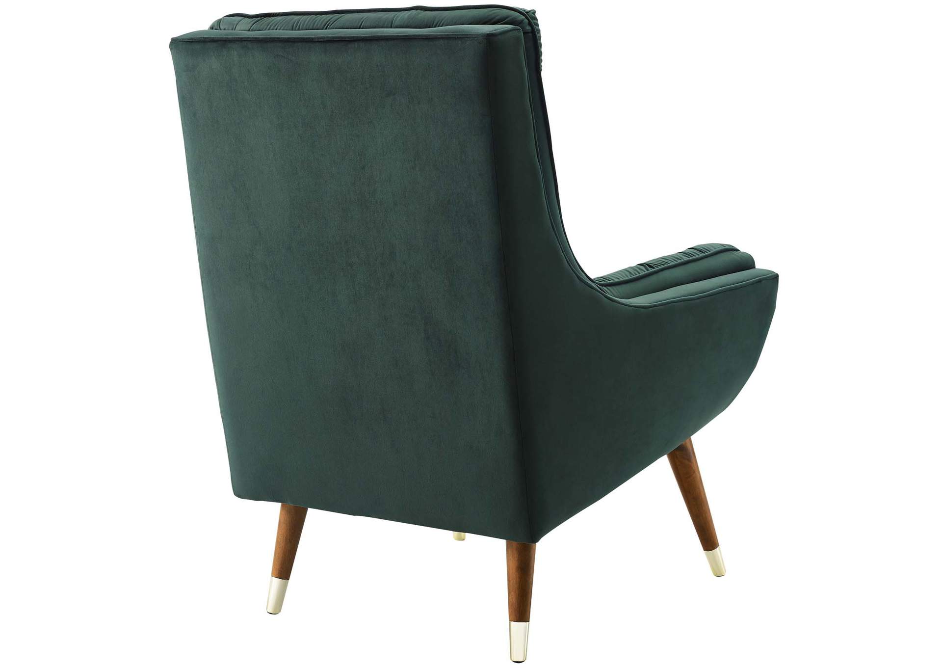 Green Suggest Button Tufted Performance Velvet Lounge Chair,Modway