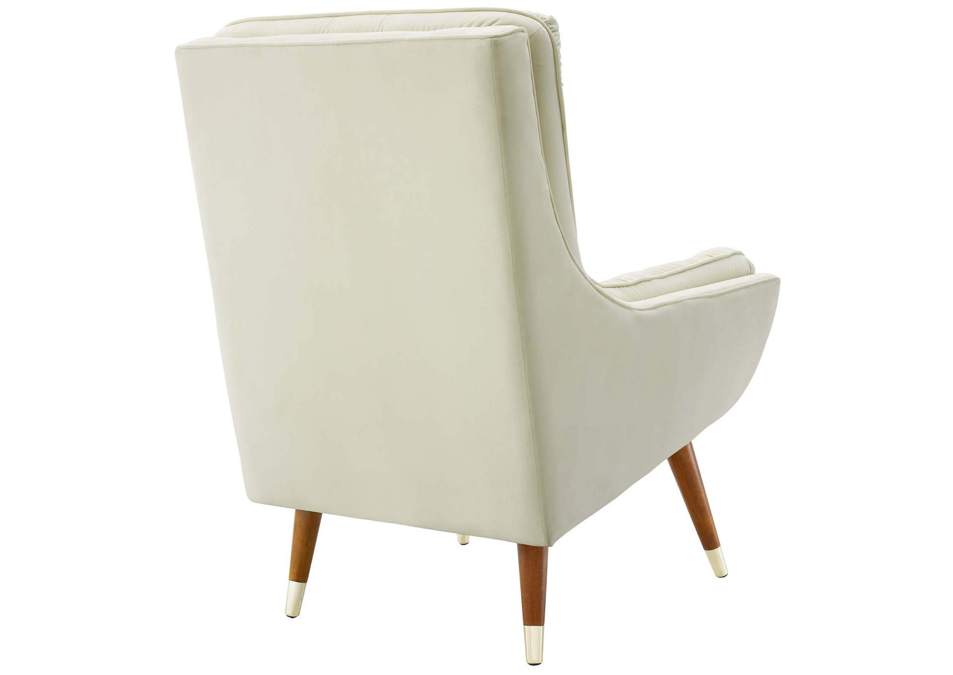 Ivory Suggest Button Tufted Performance Velvet Lounge Chair,Modway