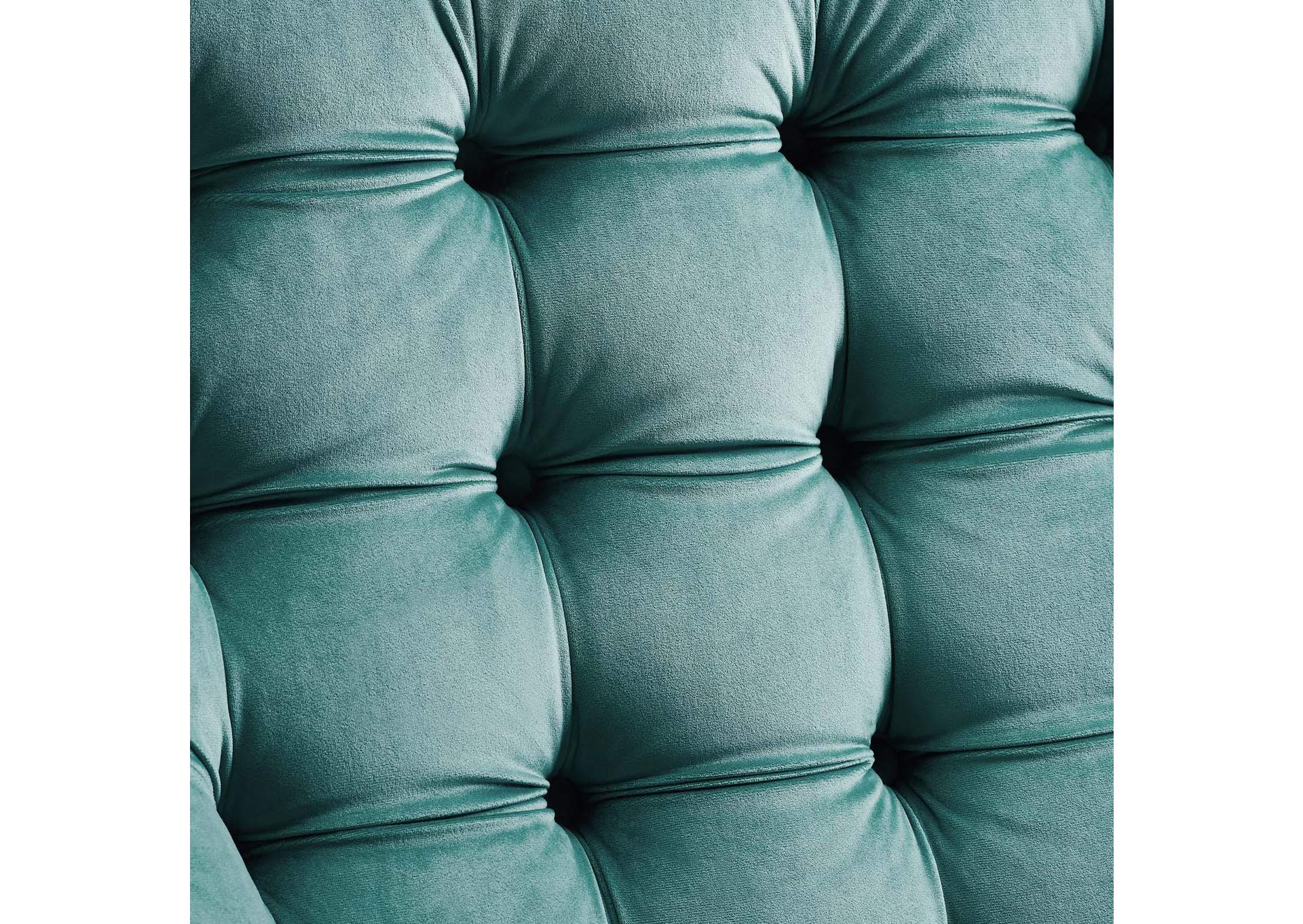 Teal Suggest Button Tufted Performance Velvet Lounge Chair,Modway