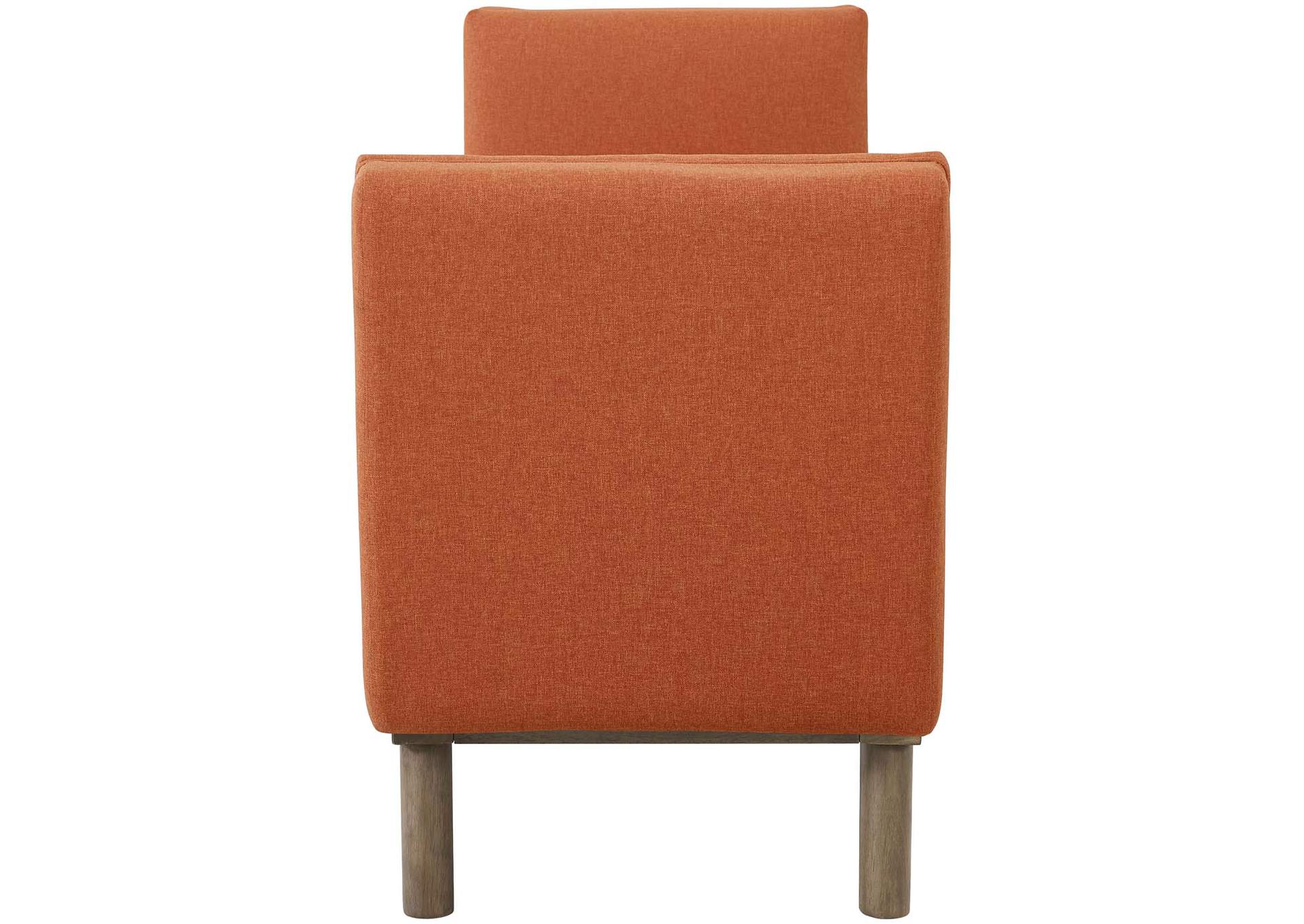 Orange Haven Tufted Button Upholstered Fabric Accent Bench,Modway
