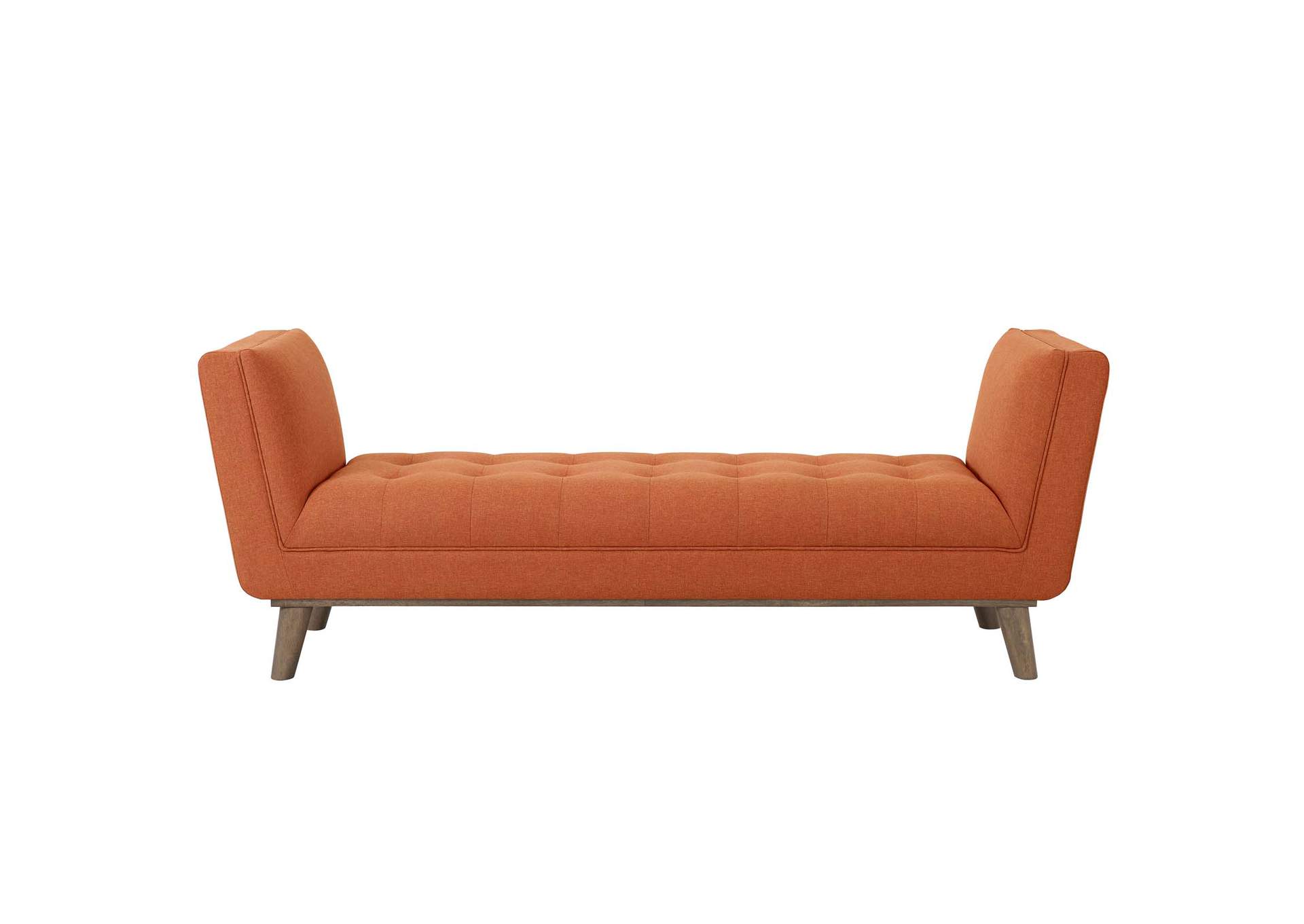 Orange Haven Tufted Button Upholstered Fabric Accent Bench,Modway