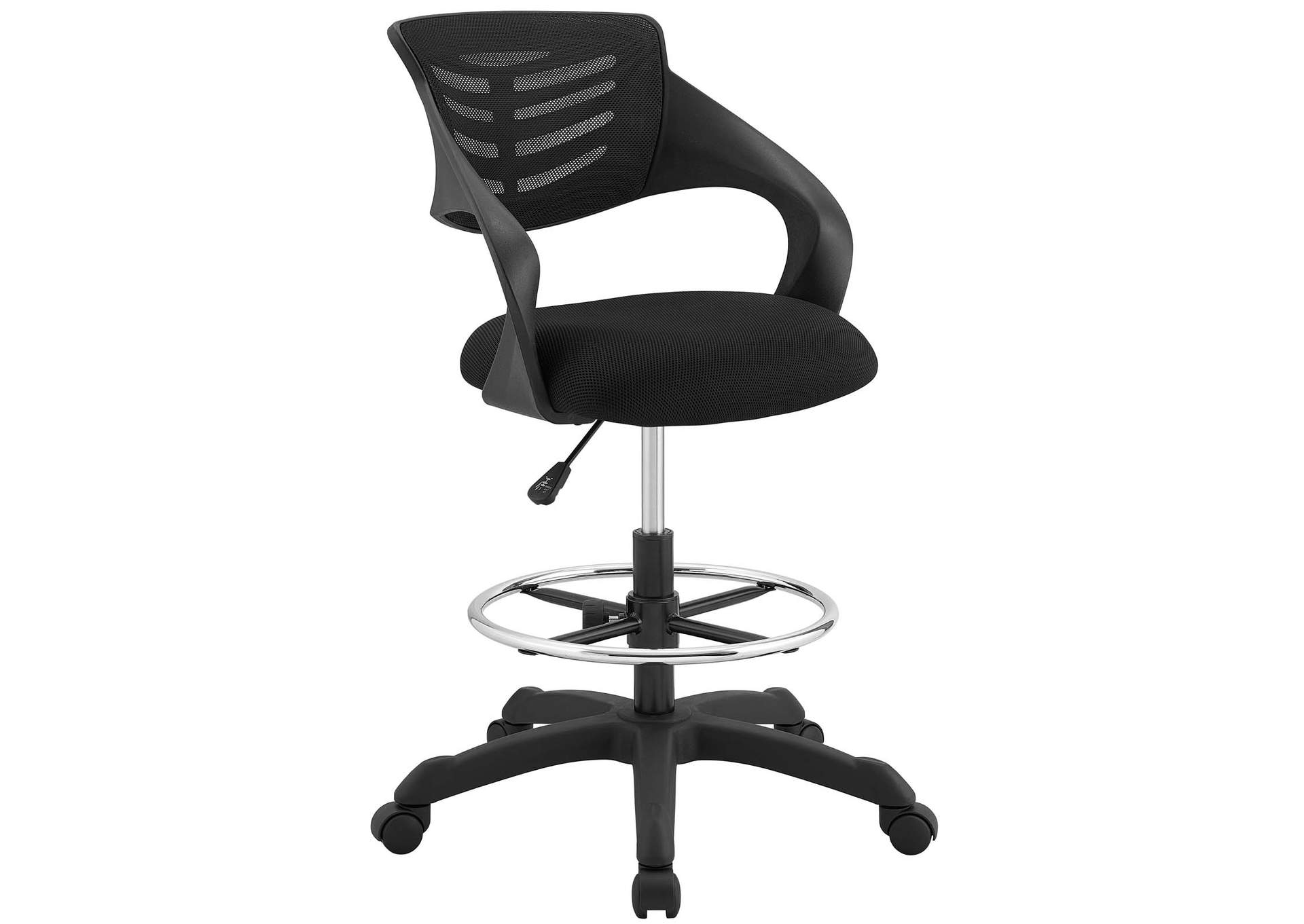 Black Thrive Mesh Drafting Chair,Modway