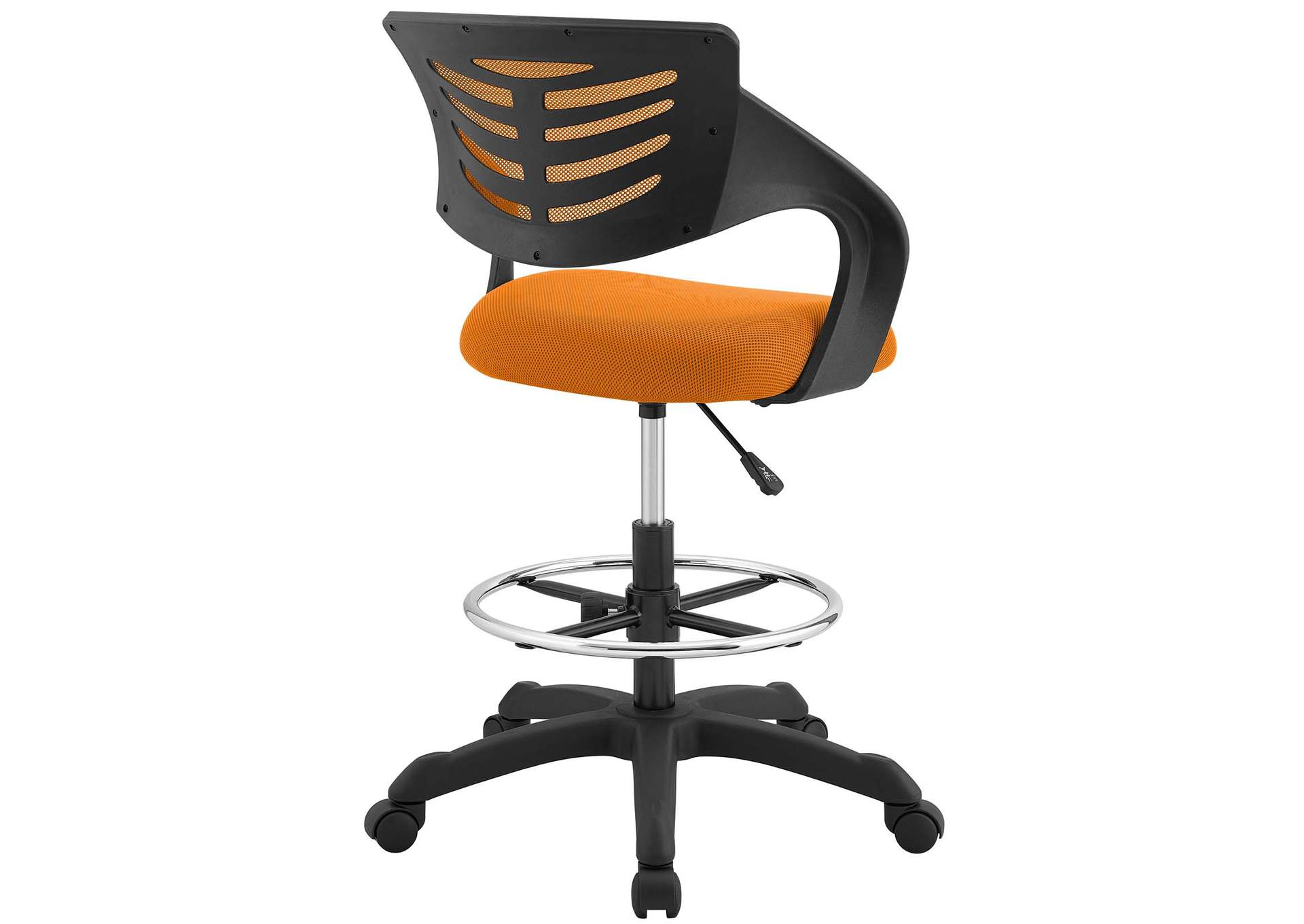 Orange Thrive Mesh Drafting Chair,Modway