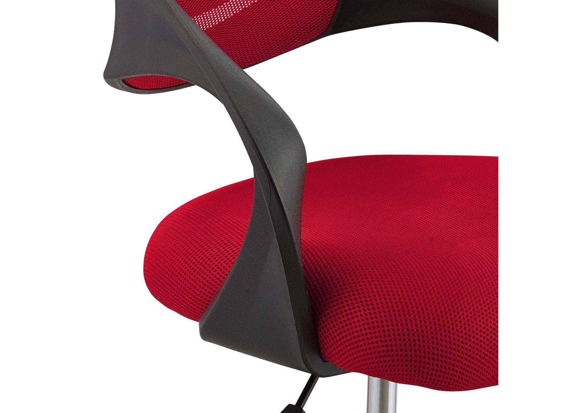 Red Thrive Mesh Drafting Chair,Modway