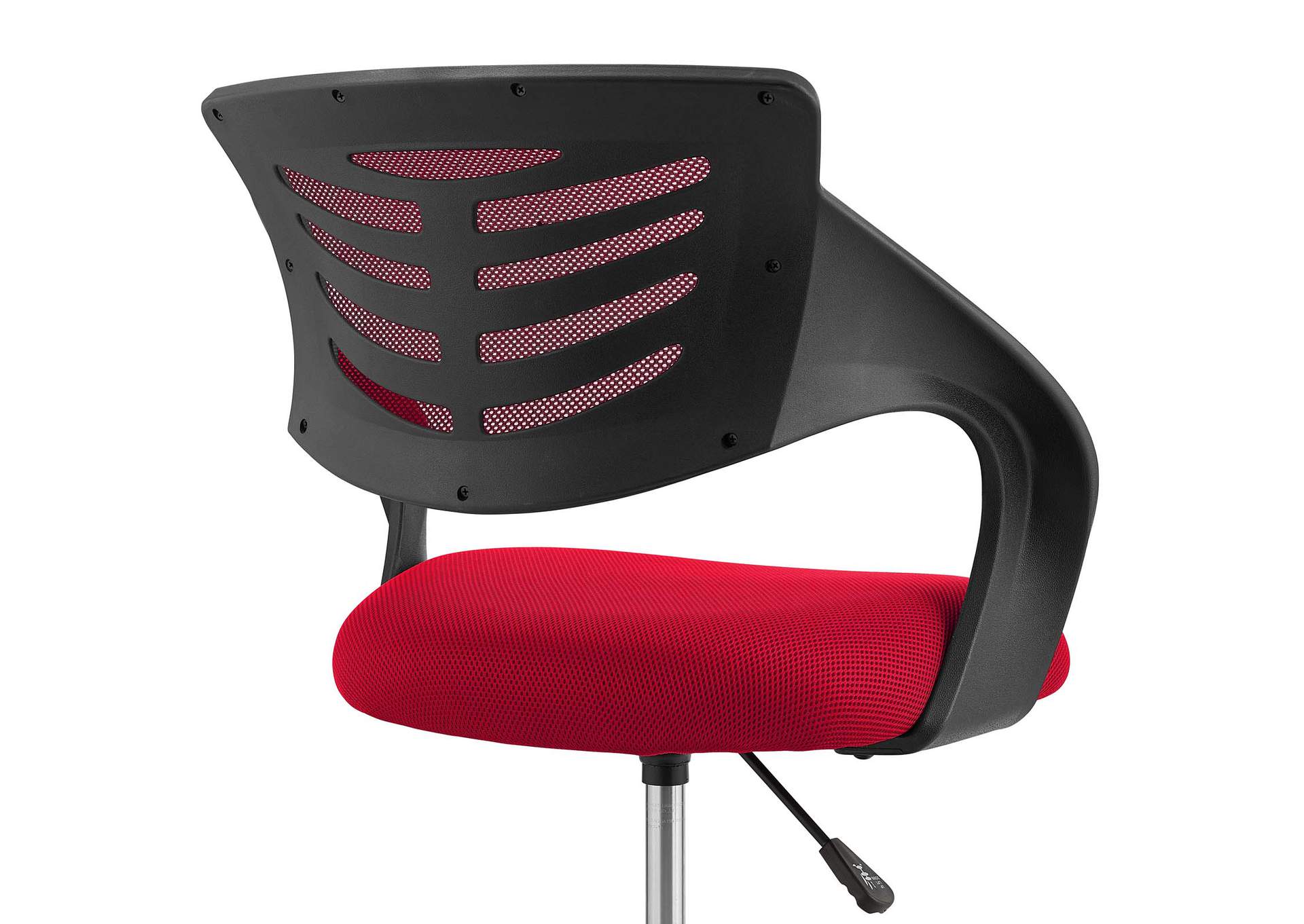 Red Thrive Mesh Drafting Chair,Modway