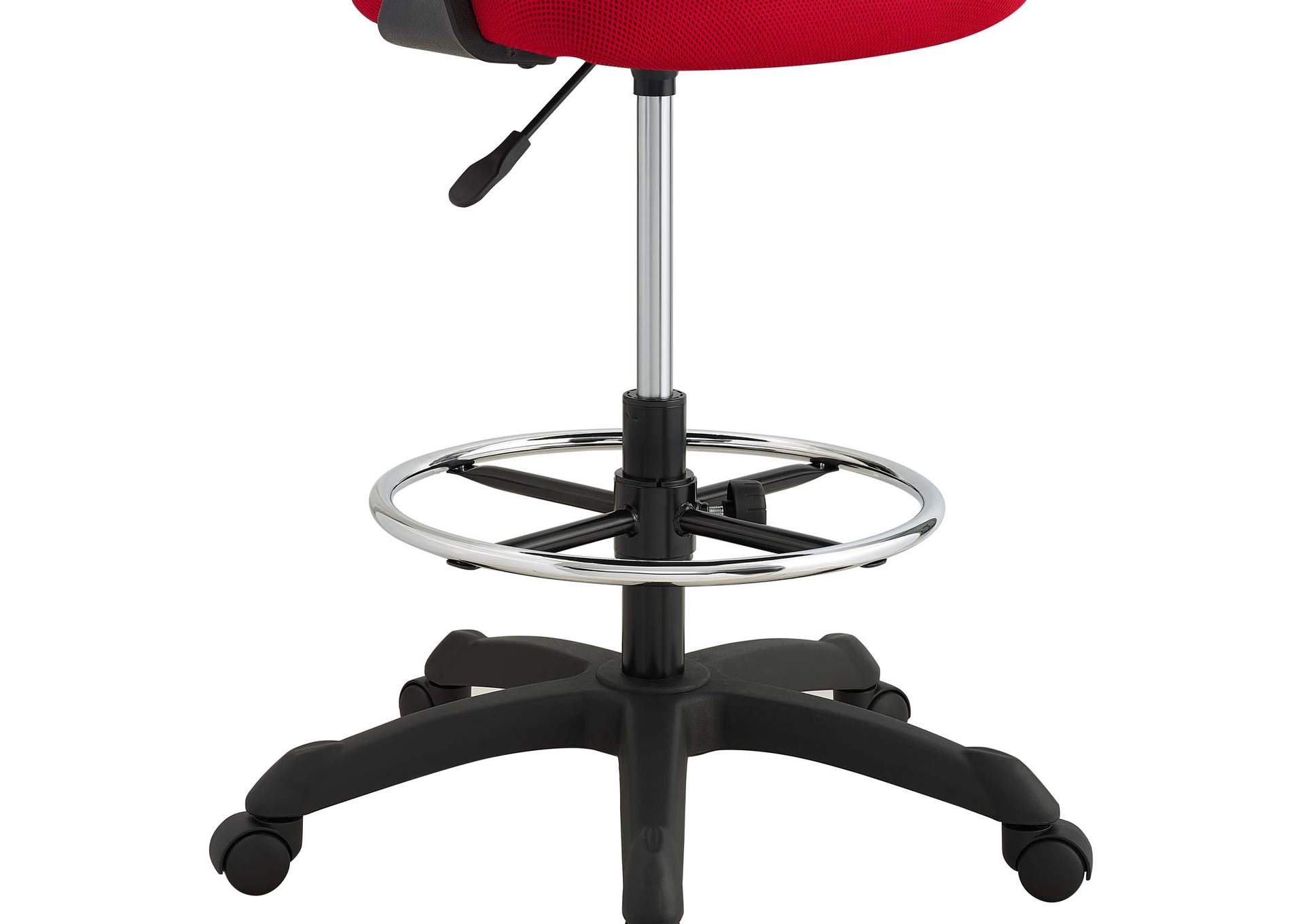 Red Thrive Mesh Drafting Chair,Modway