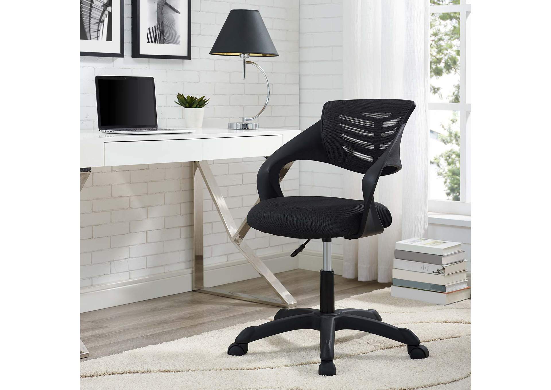 Black Thrive Mesh Office Chair,Modway