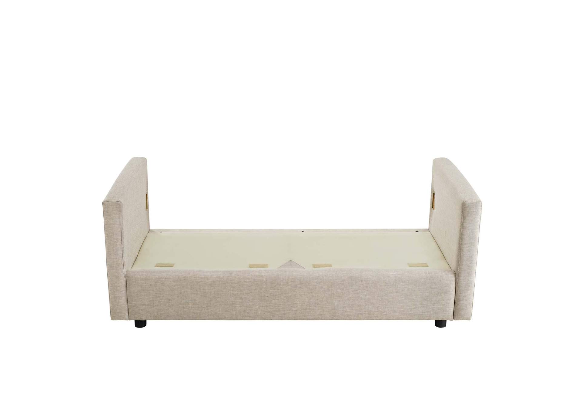 Beige Activate Upholstered Fabric Sofa,Modway