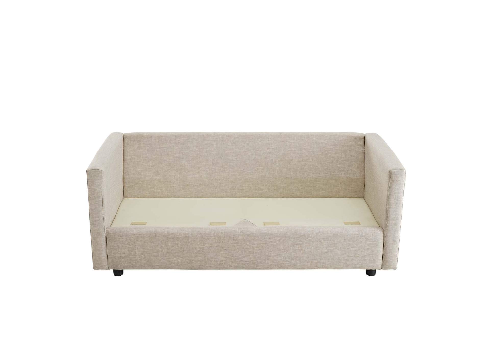Beige Activate Upholstered Fabric Sofa,Modway