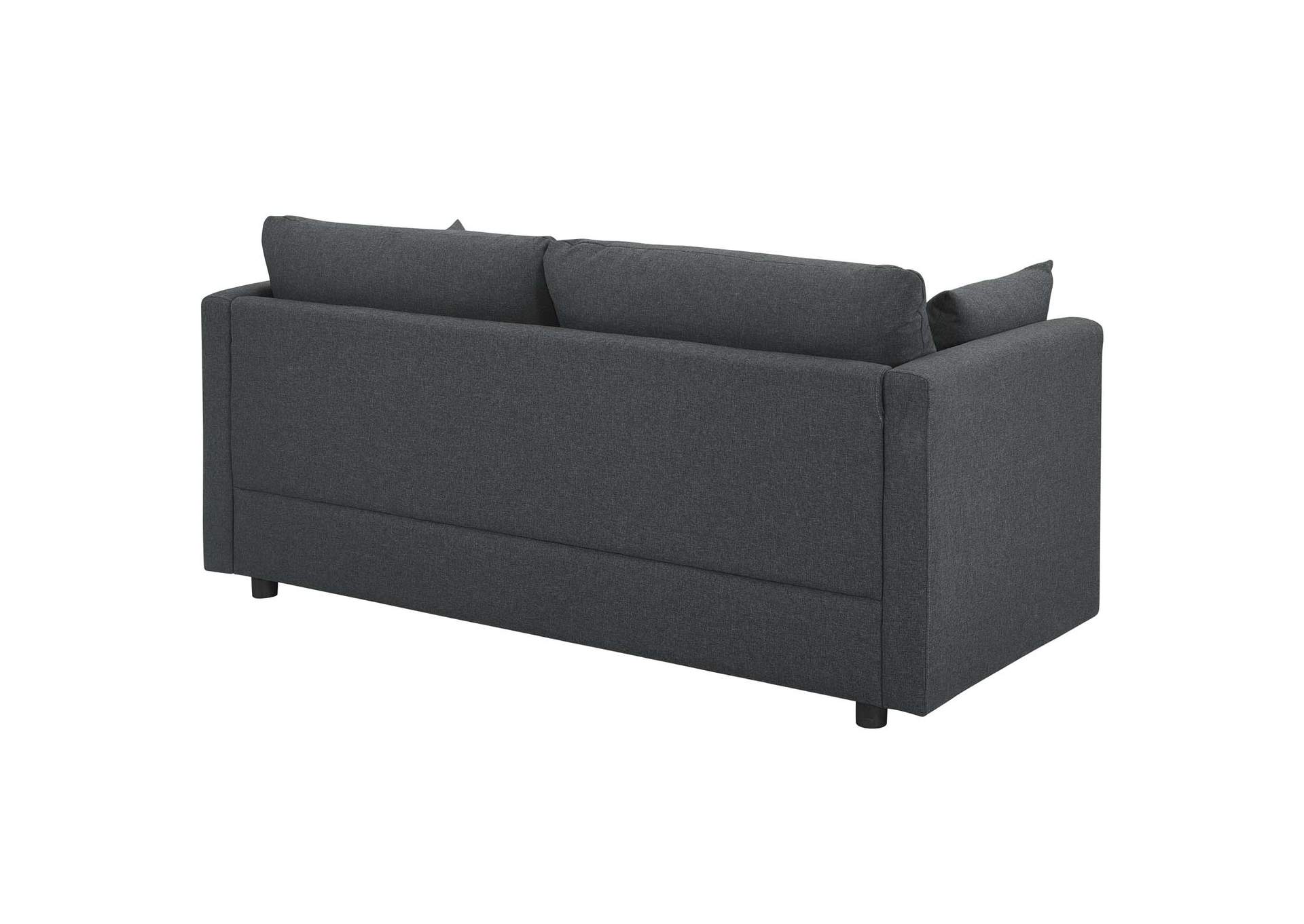 Gray Activate Upholstered Fabric Sofa,Modway