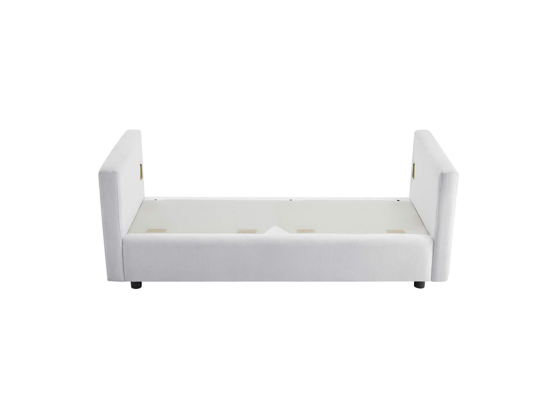 White Activate Upholstered Fabric Sofa,Modway