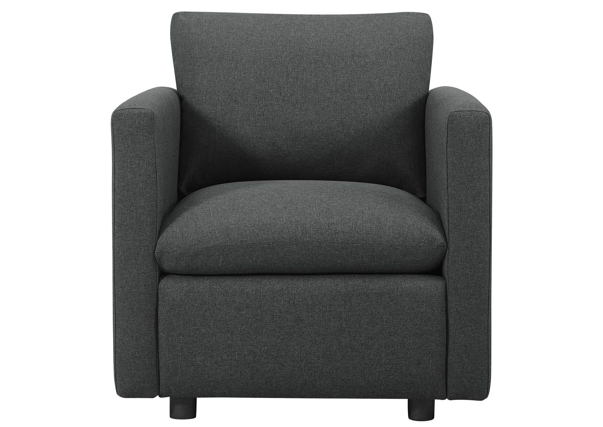 Gray Activate Upholstered Fabric Arm Chair,Modway