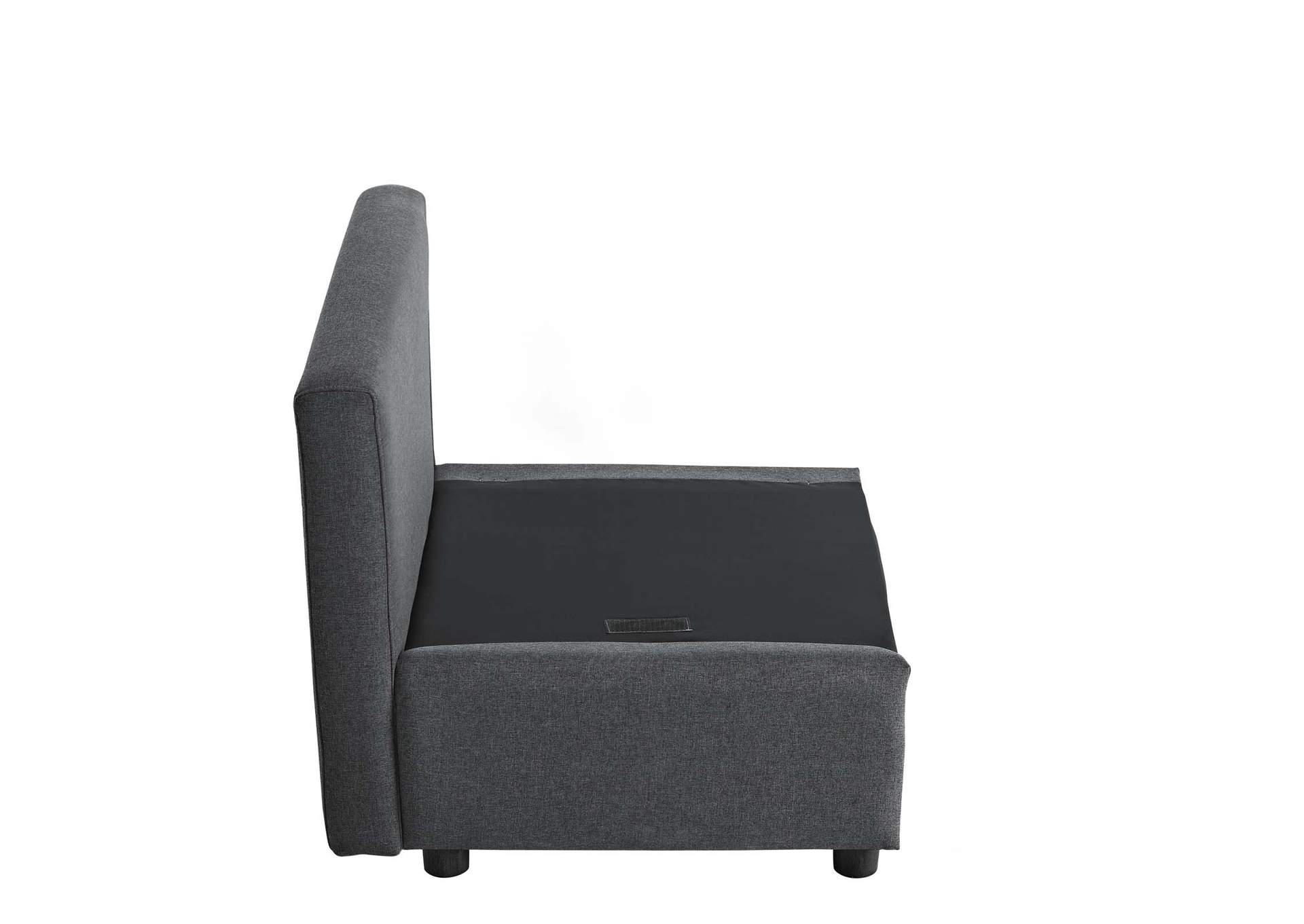 Gray Activate Upholstered Fabric Arm Chair,Modway