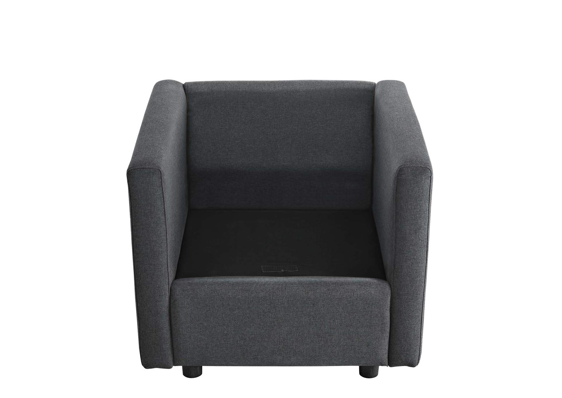 Gray Activate Upholstered Fabric Arm Chair,Modway