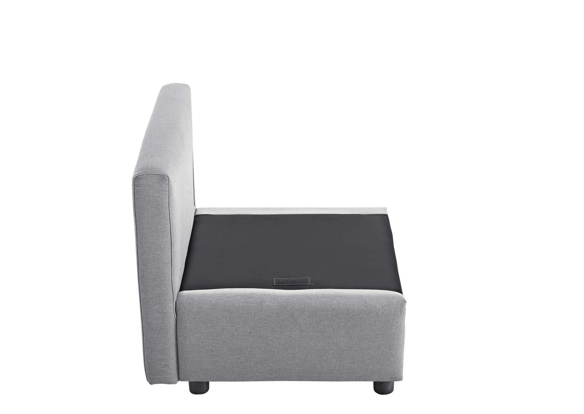 Light Gray Activate Upholstered Fabric Arm Chair,Modway