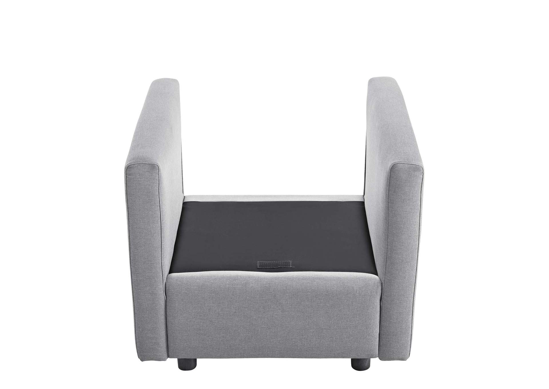 Light Gray Activate Upholstered Fabric Arm Chair,Modway