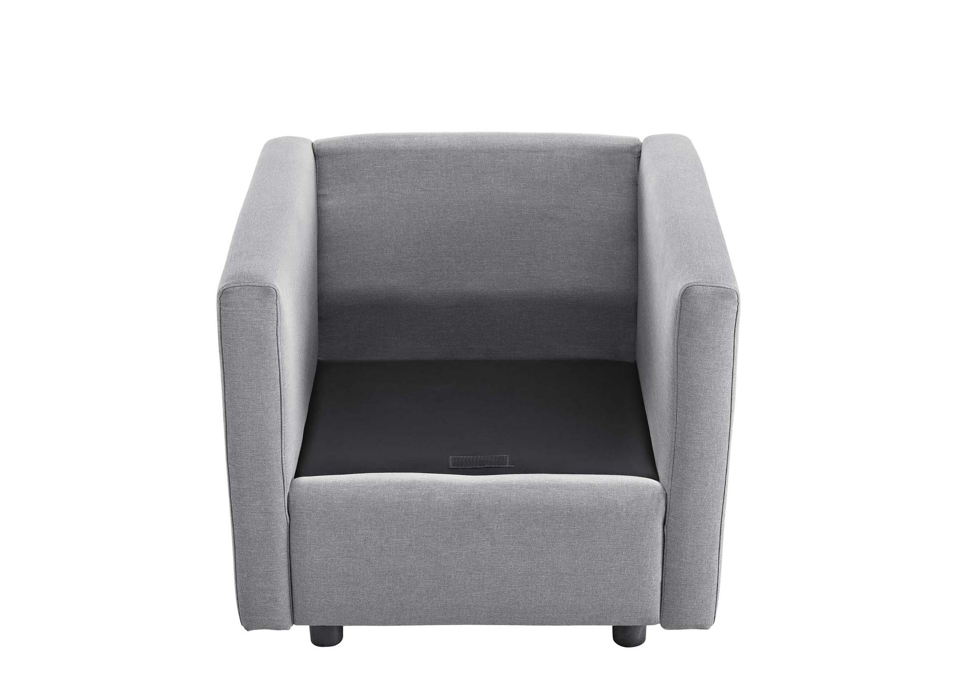 Light Gray Activate Upholstered Fabric Arm Chair,Modway