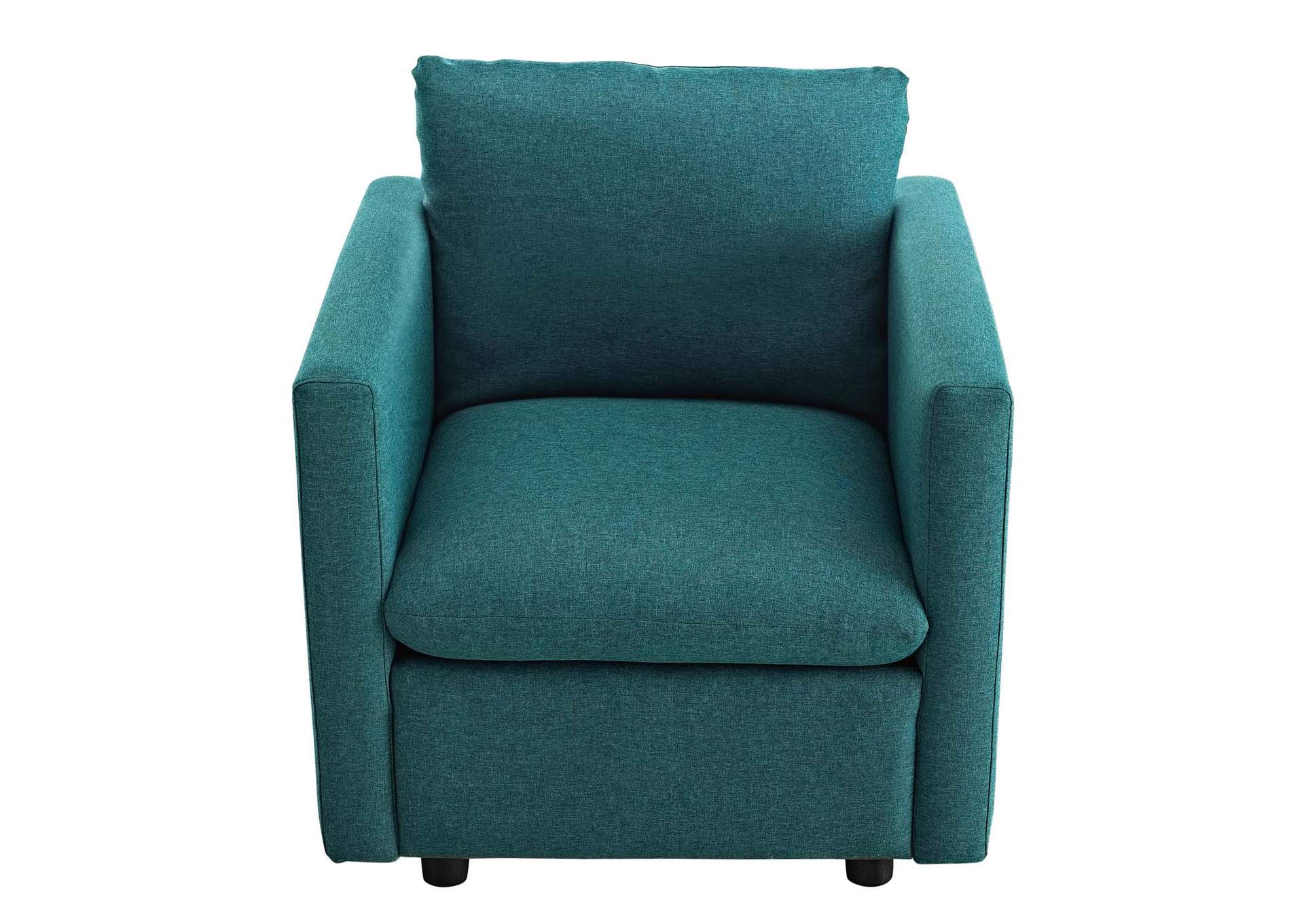 Teal Activate Upholstered Fabric Arm Chair,Modway