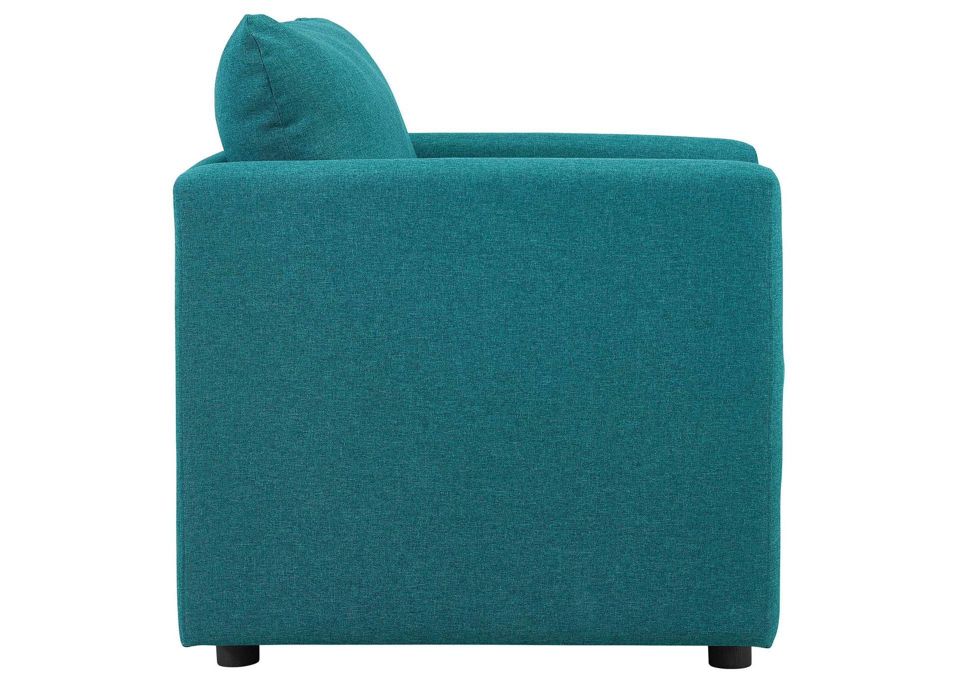 Teal Activate Upholstered Fabric Arm Chair,Modway