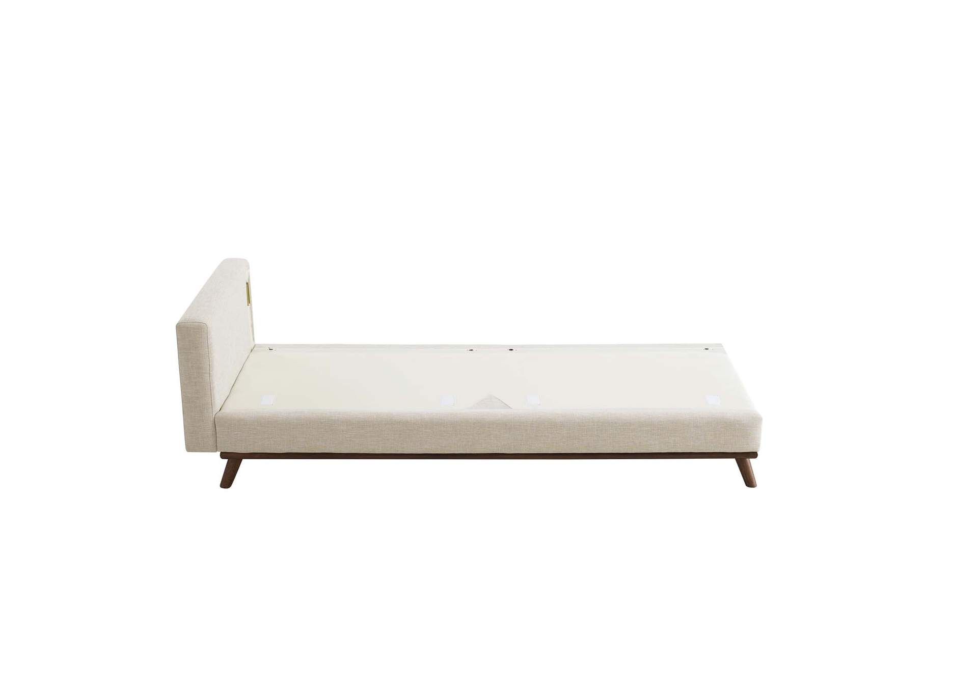 Beige Prompt Upholstered Fabric Sofa,Modway