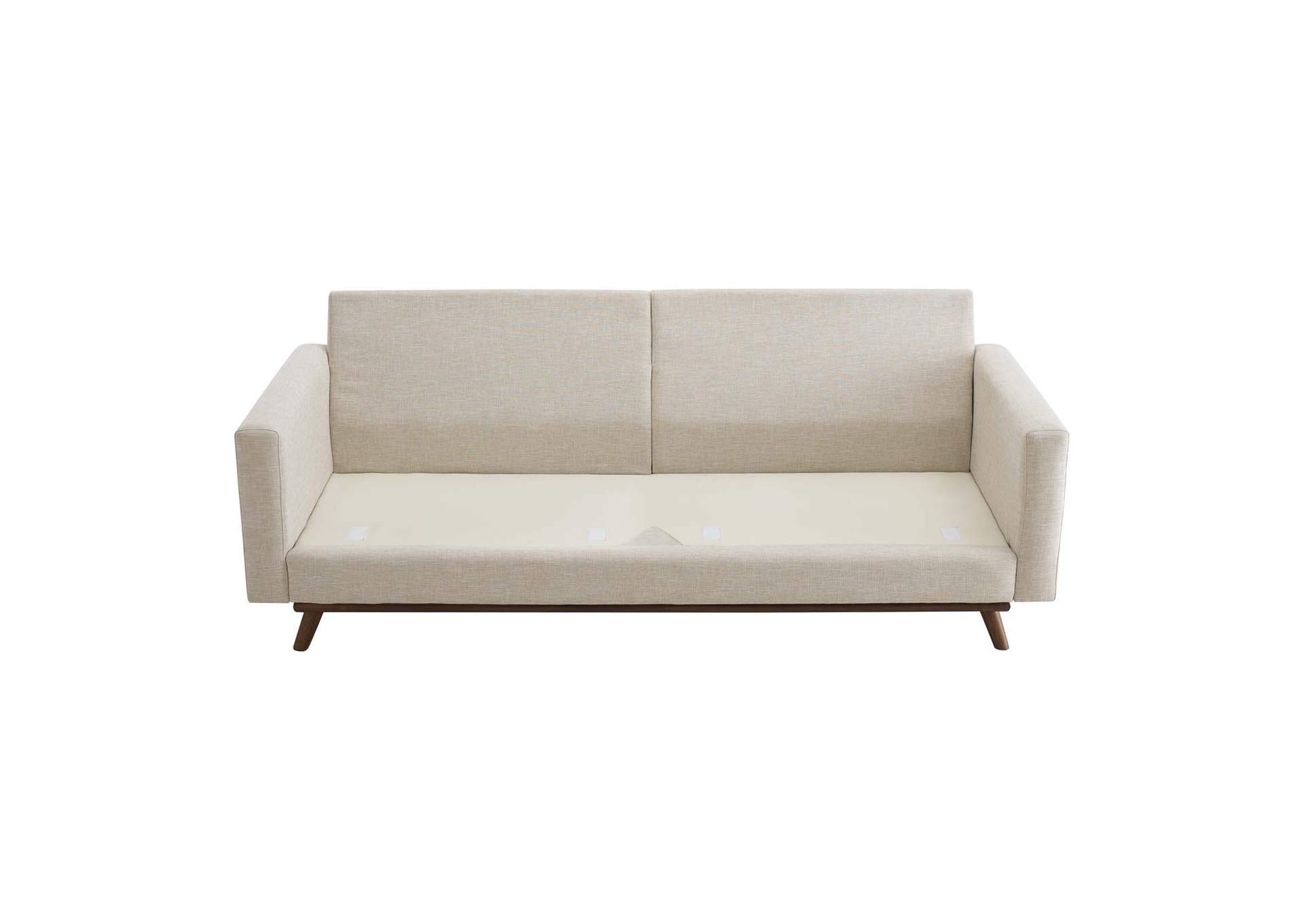 Beige Prompt Upholstered Fabric Sofa,Modway