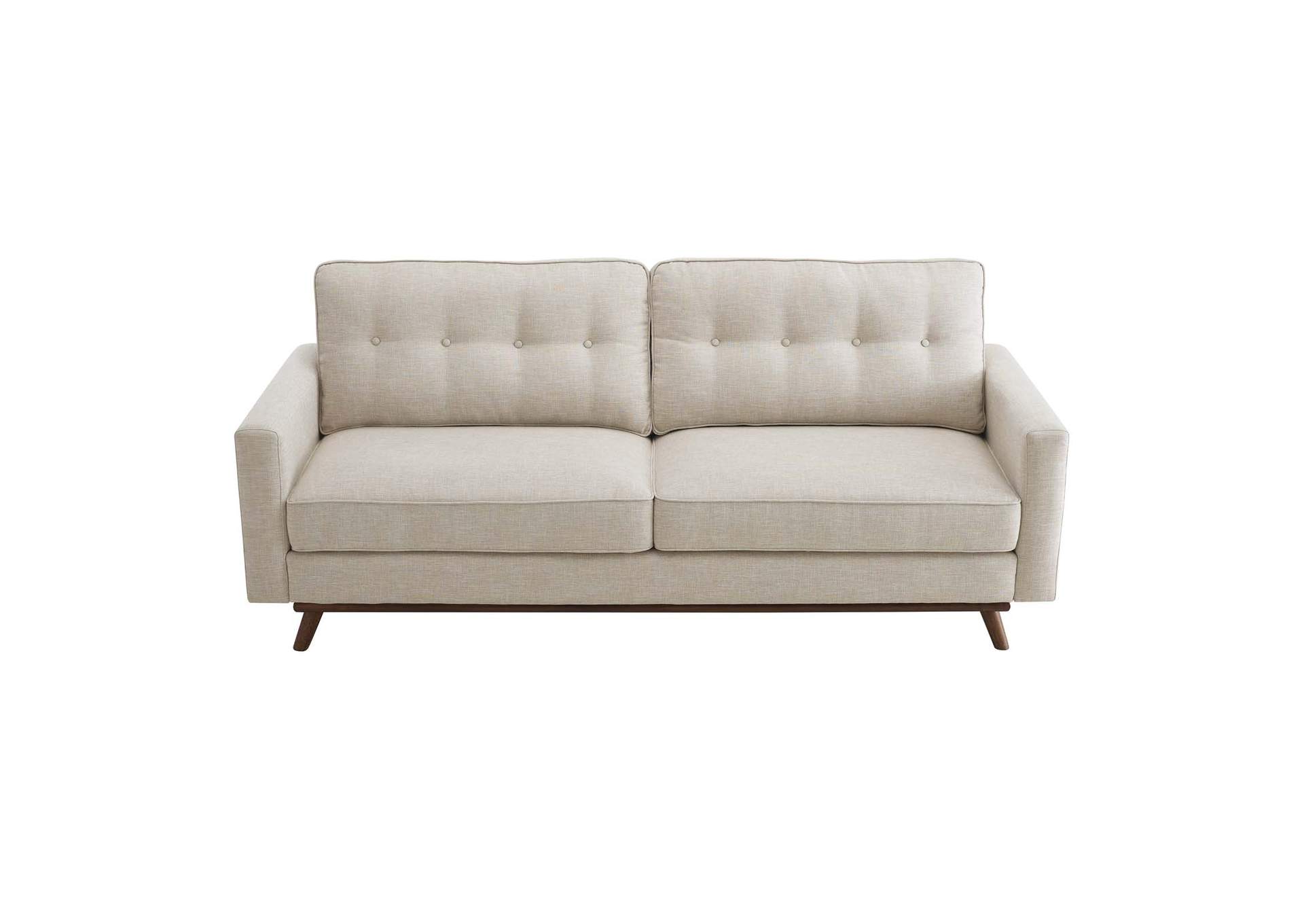 Beige Prompt Upholstered Fabric Sofa,Modway