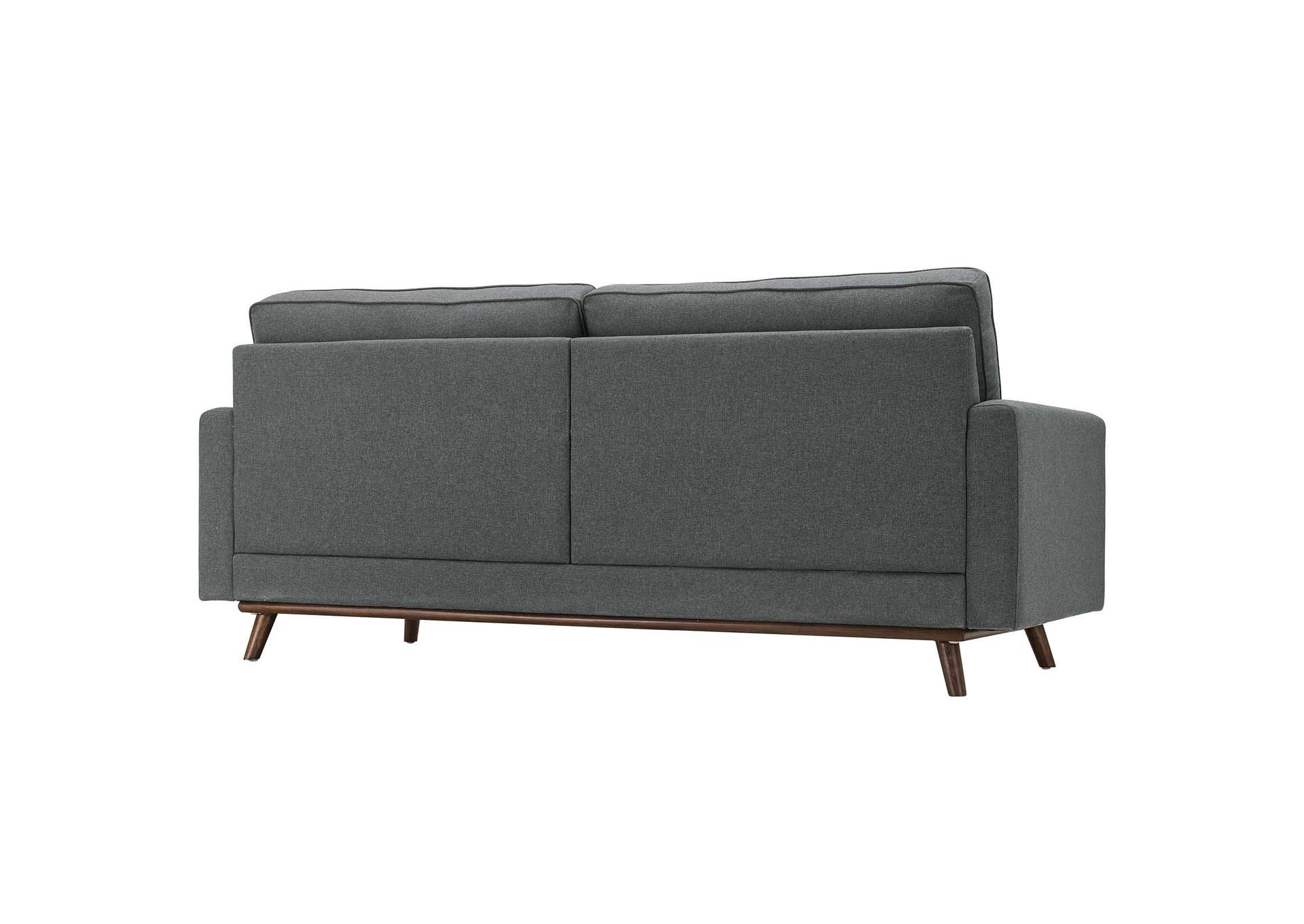 Gray Prompt Upholstered Fabric Sofa,Modway