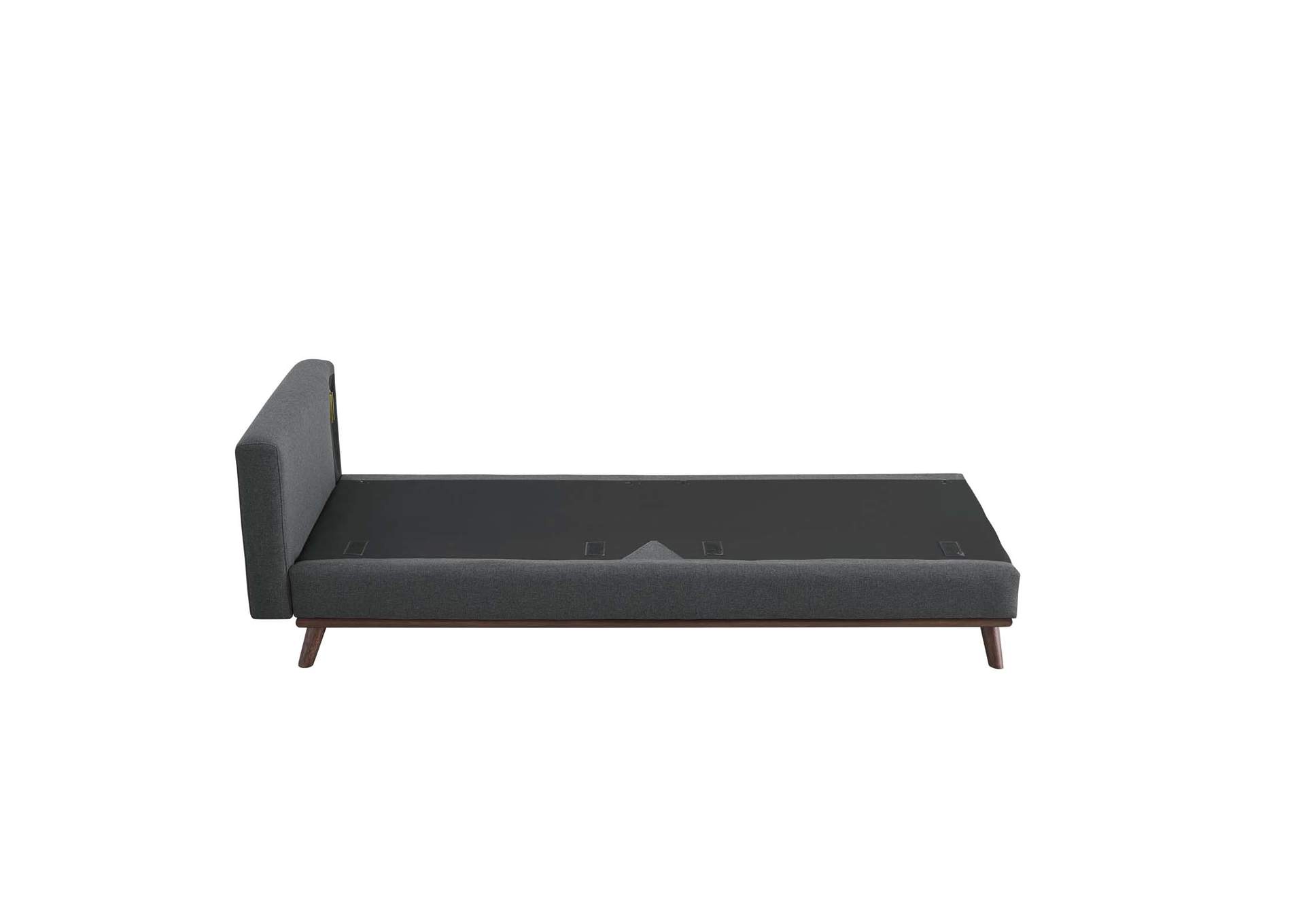 Gray Prompt Upholstered Fabric Sofa,Modway