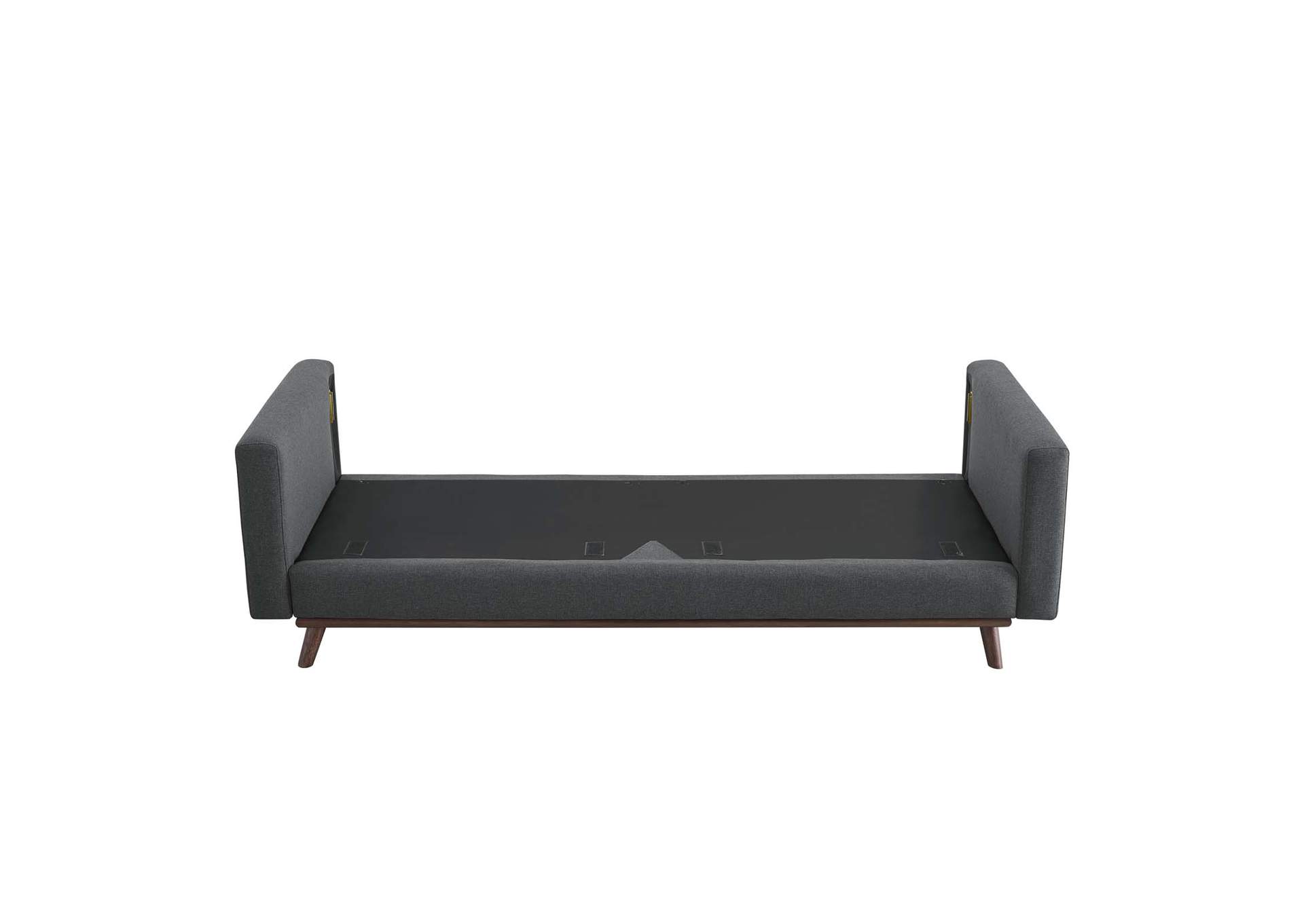 Gray Prompt Upholstered Fabric Sofa,Modway