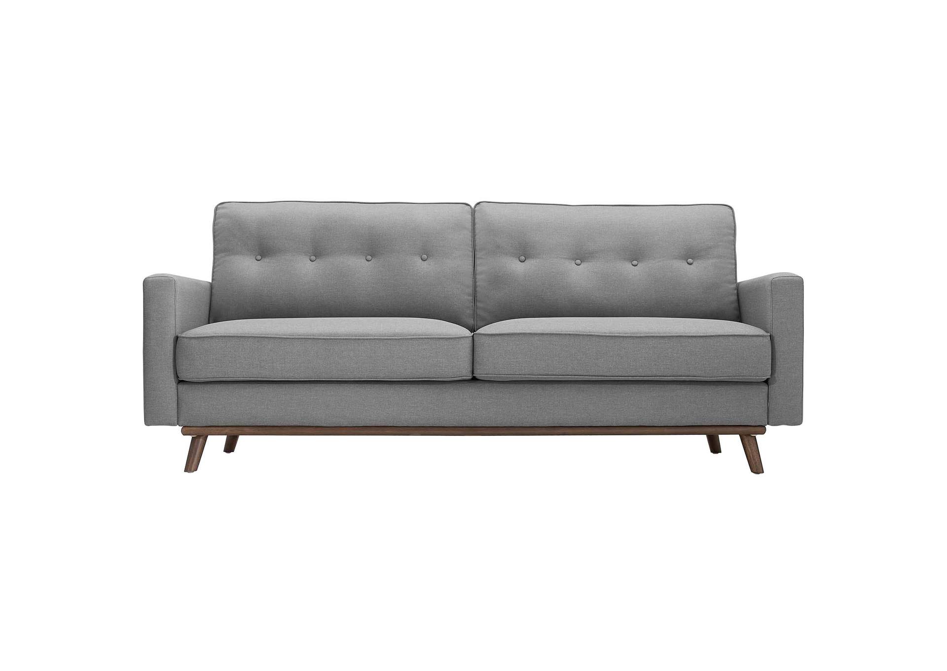 Light Gray Prompt Upholstered Fabric Sofa,Modway