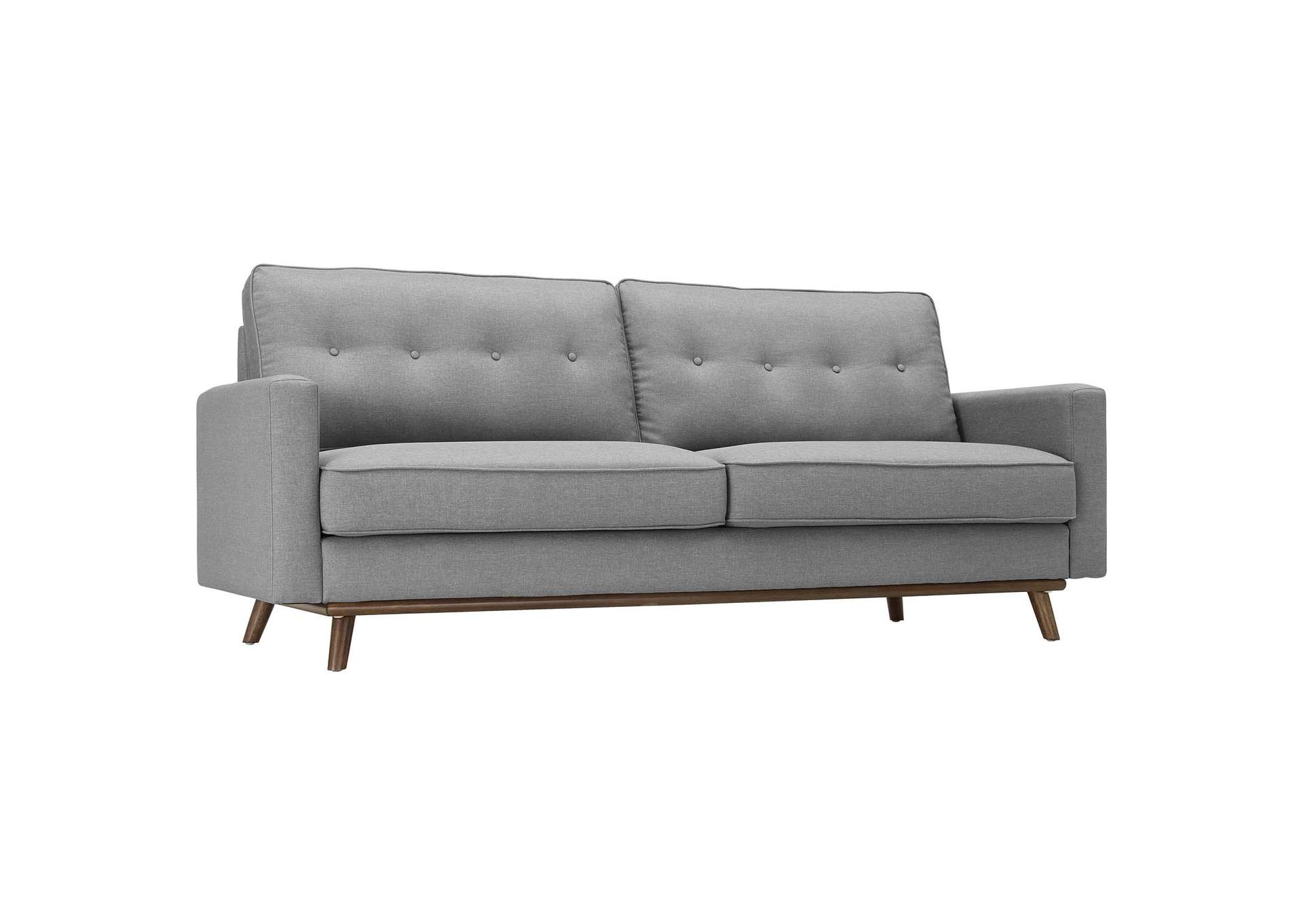 Light Gray Prompt Upholstered Fabric Sofa,Modway
