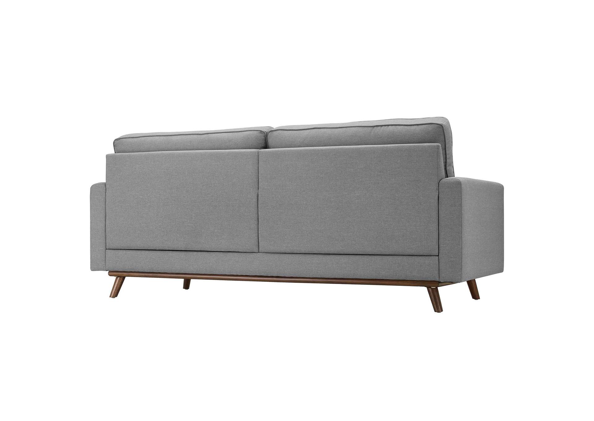 Light Gray Prompt Upholstered Fabric Sofa,Modway