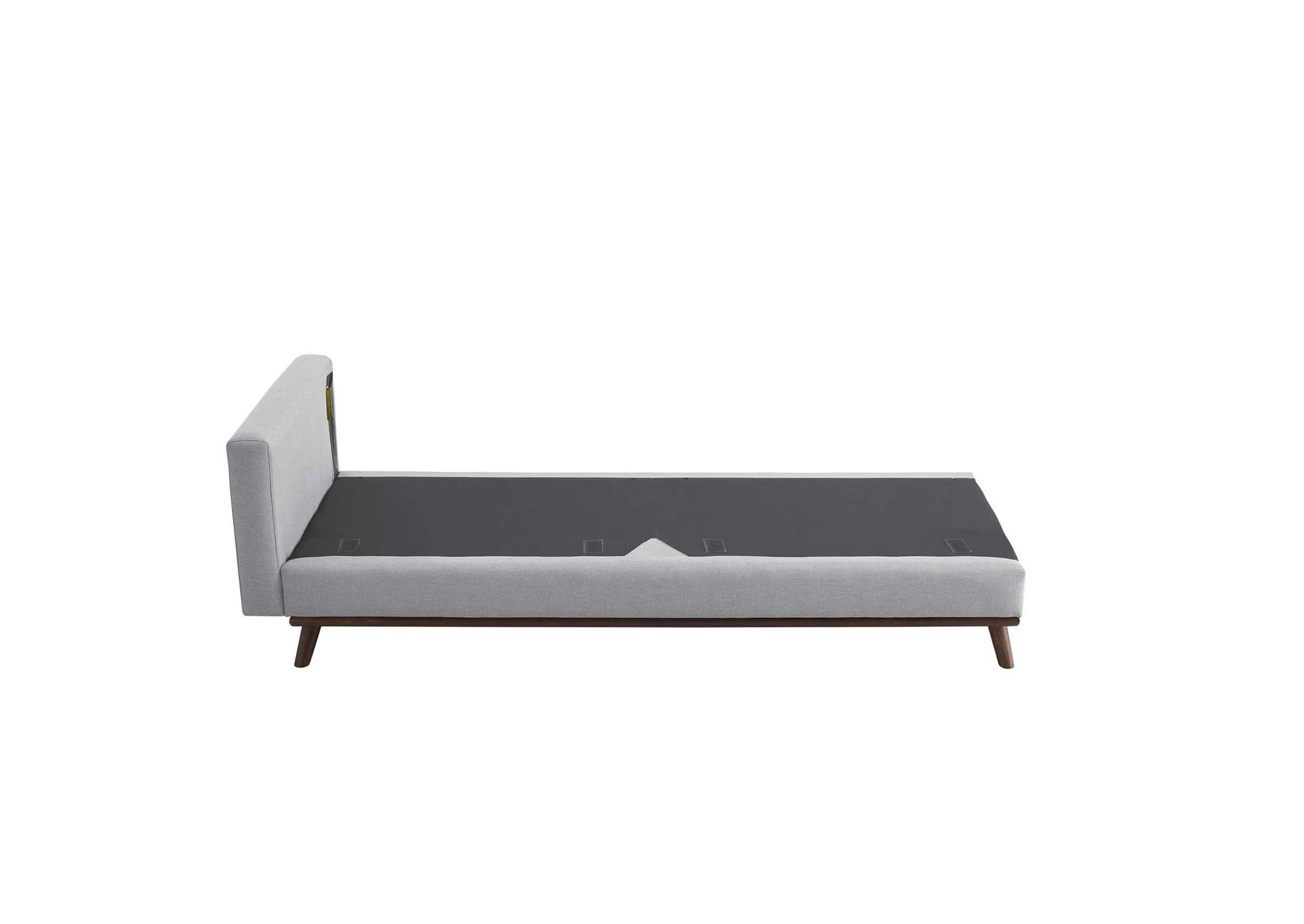 Light Gray Prompt Upholstered Fabric Sofa,Modway