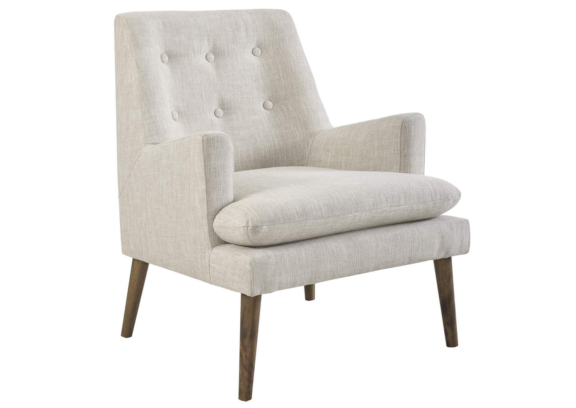 Beige Leisure Upholstered Lounge Chair,Modway