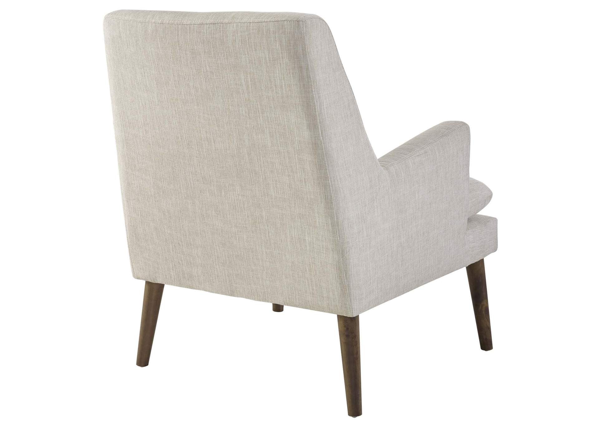 Beige Leisure Upholstered Lounge Chair,Modway