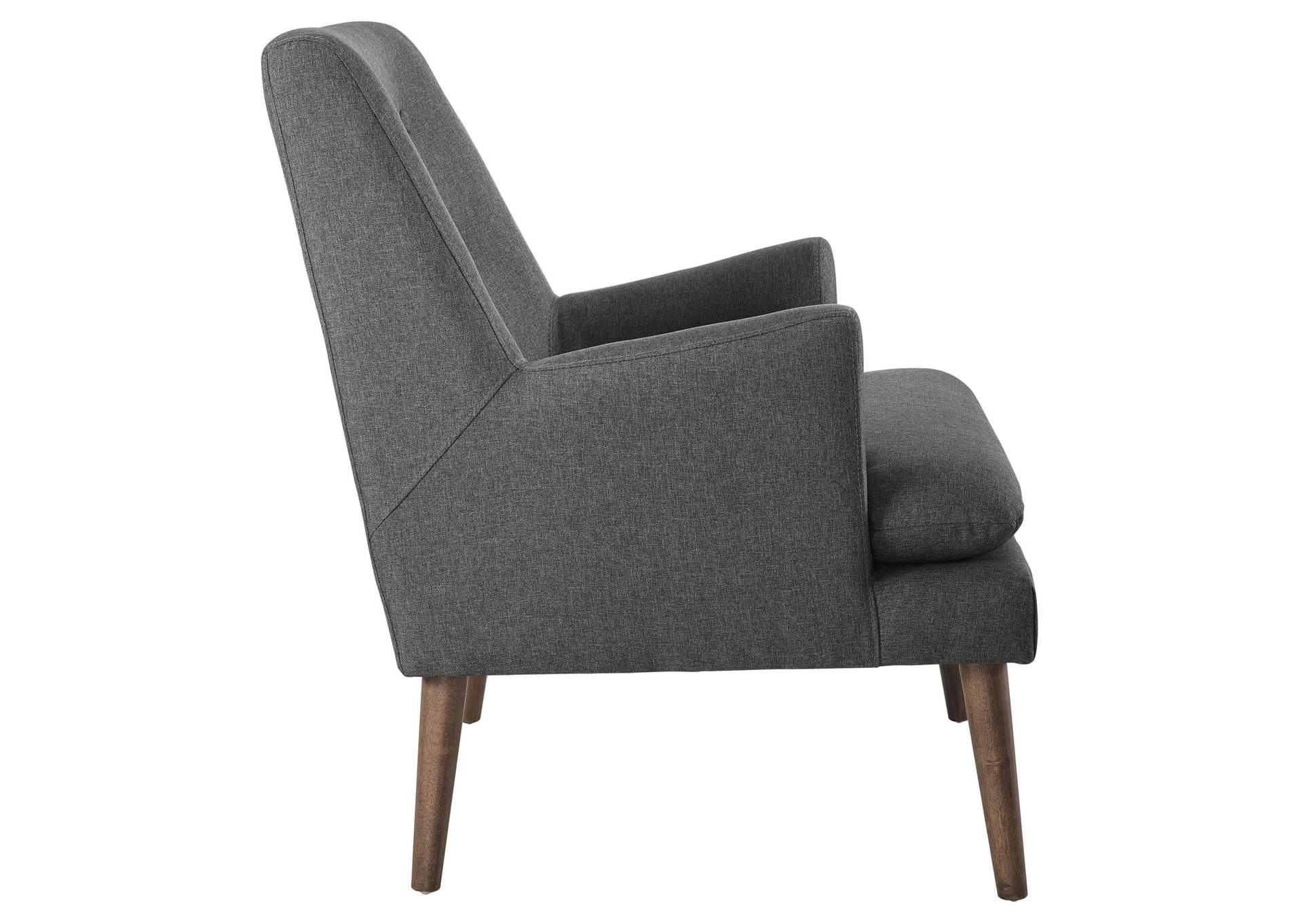 Gray Leisure Upholstered Lounge Chair,Modway