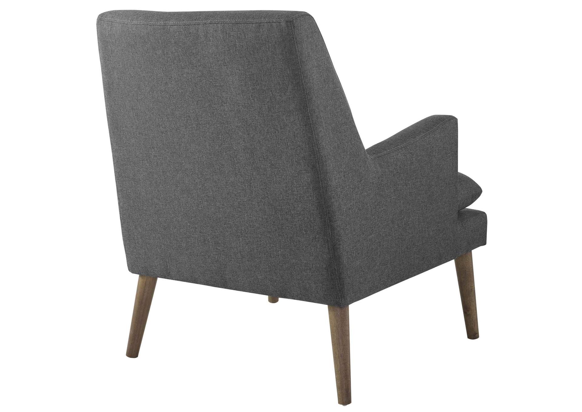 Gray Leisure Upholstered Lounge Chair,Modway