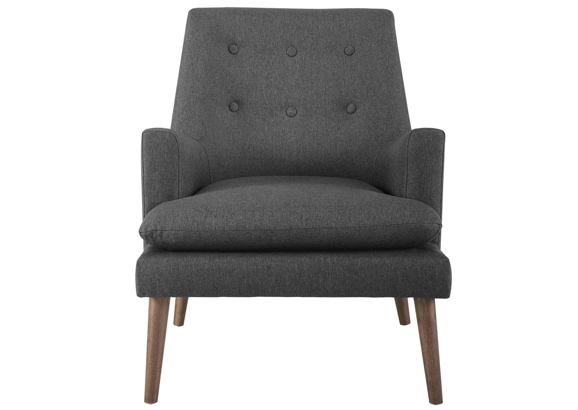 Gray Leisure Upholstered Lounge Chair,Modway