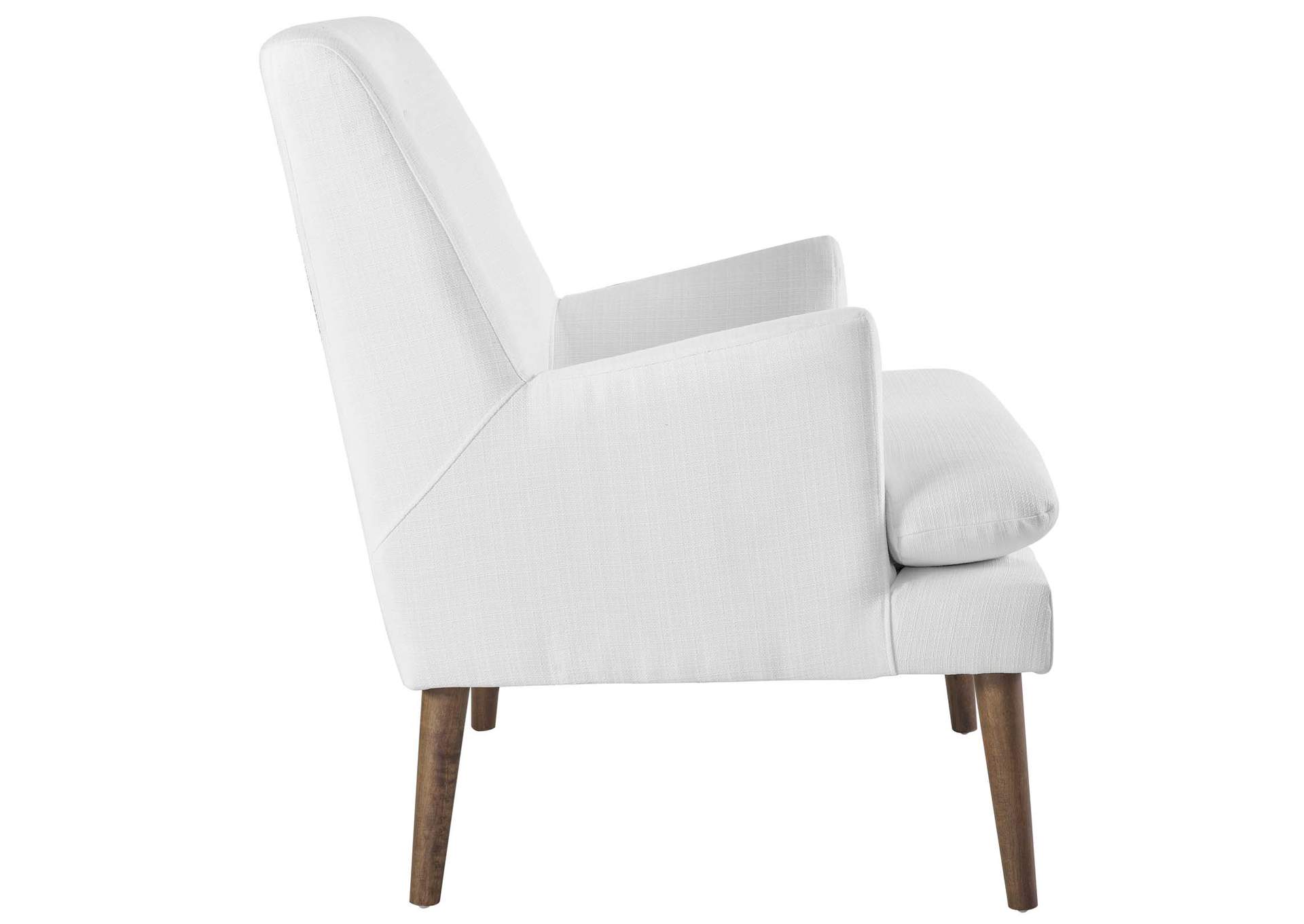 White Leisure Upholstered Lounge Chair,Modway