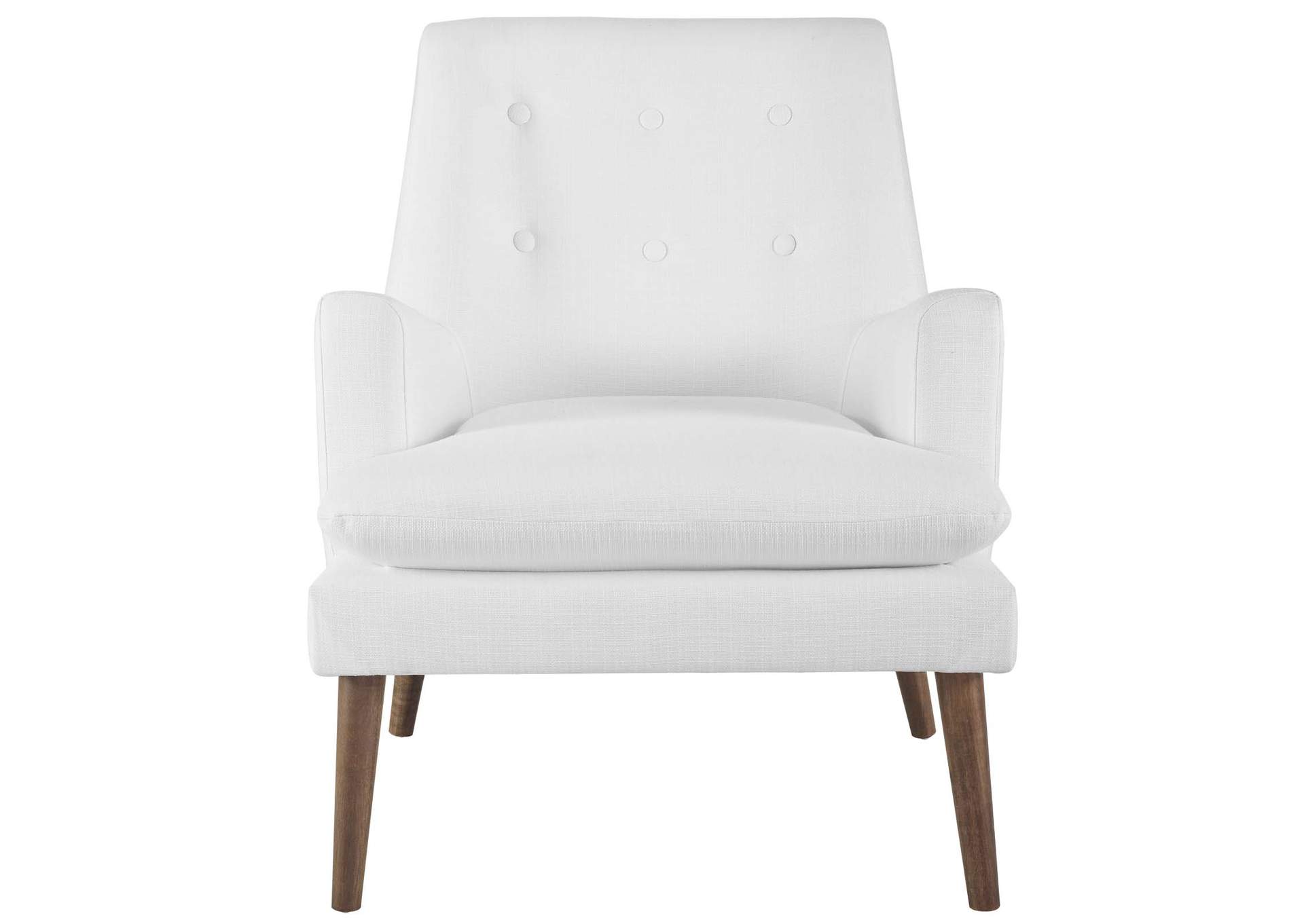 White Leisure Upholstered Lounge Chair,Modway