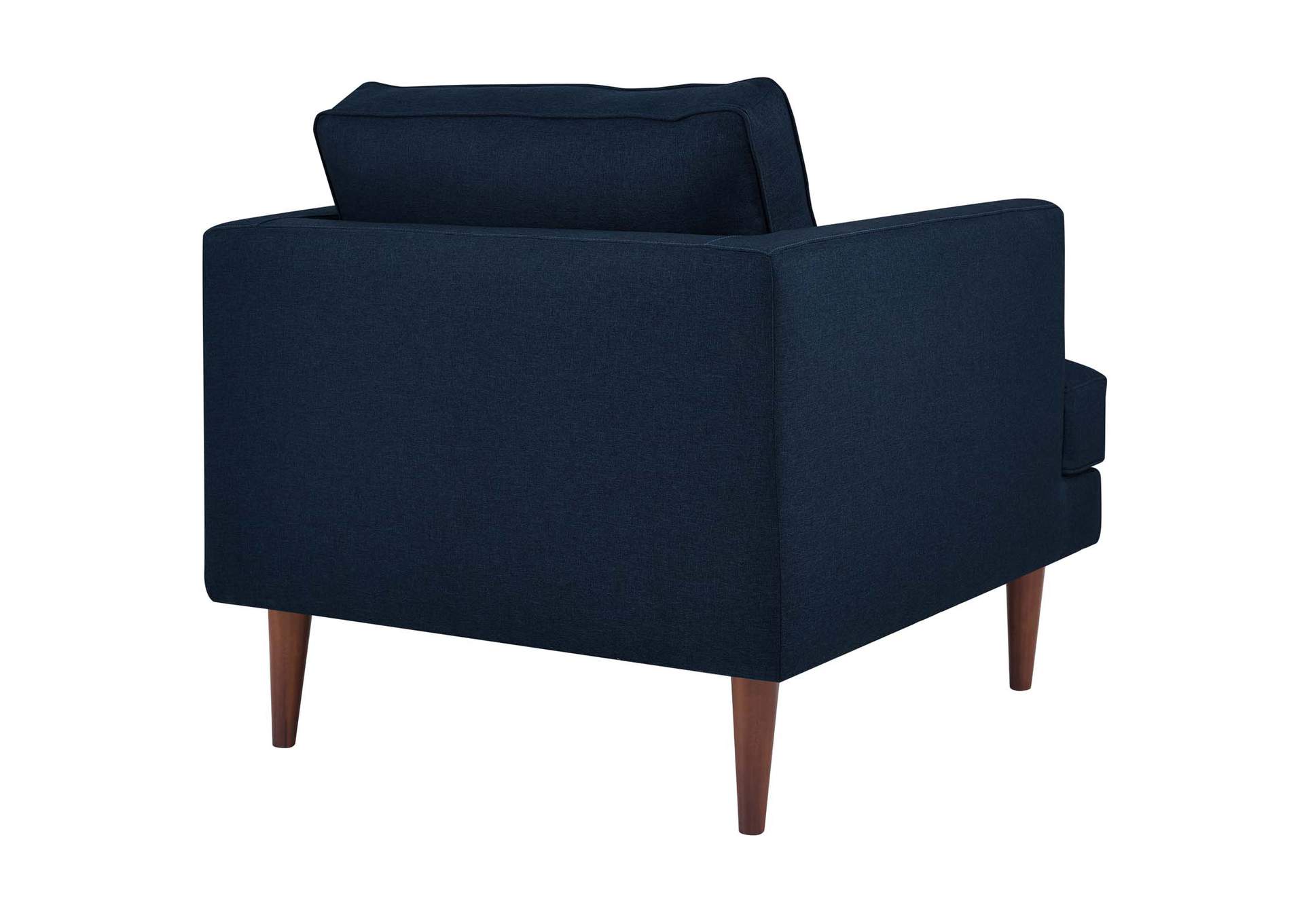 Blue Agile Upholstered Fabric Arm Chair,Modway