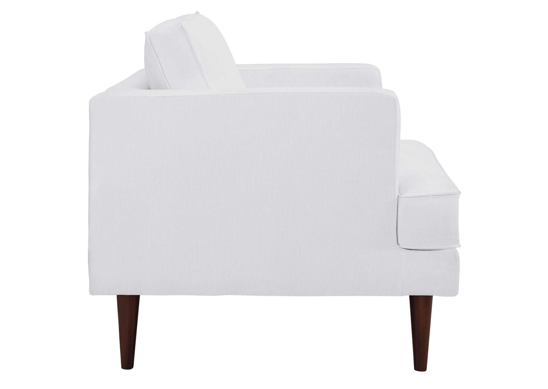 White Agile Upholstered Fabric Arm Chair,Modway