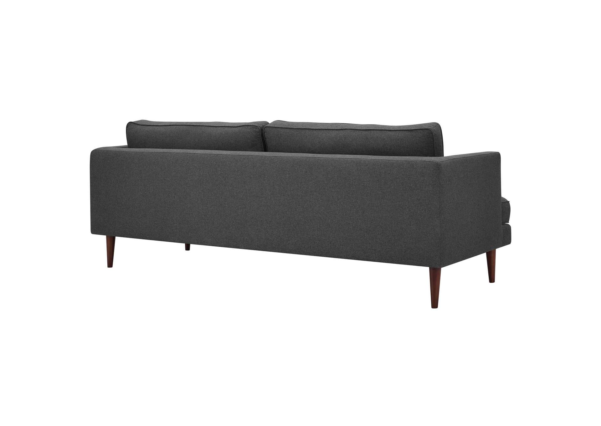 Gray Agile Upholstered Fabric Sofa,Modway