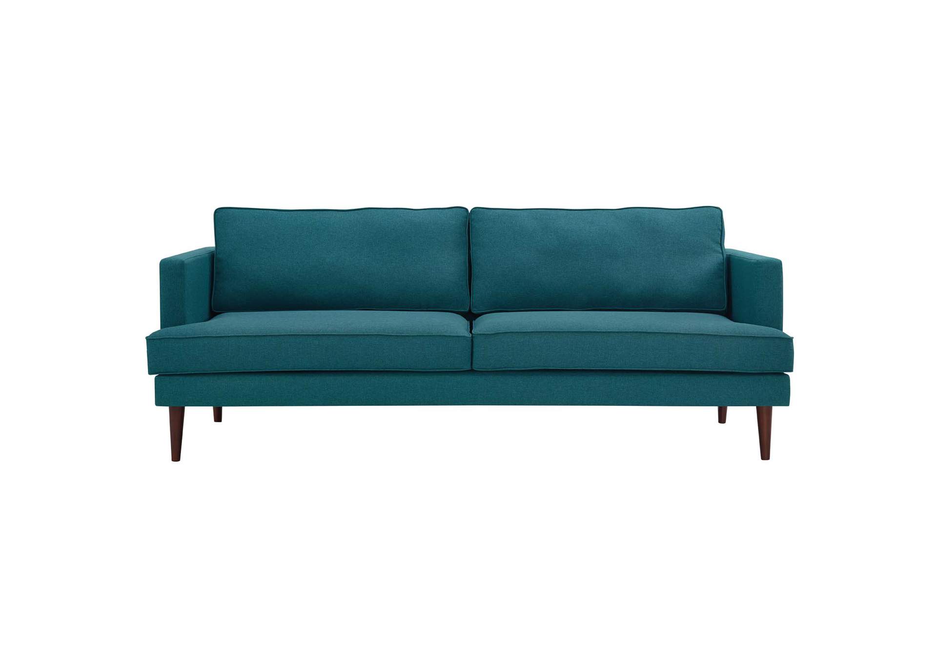 Teal Agile Upholstered Fabric Sofa,Modway