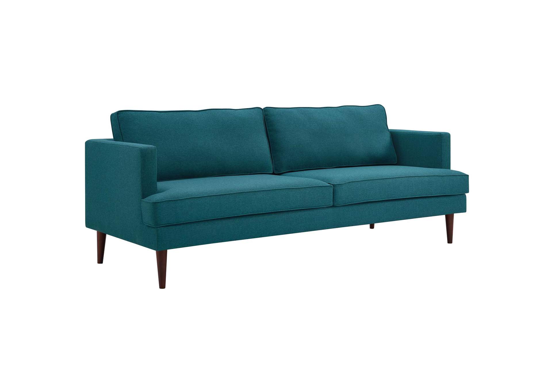 Teal Agile Upholstered Fabric Sofa,Modway
