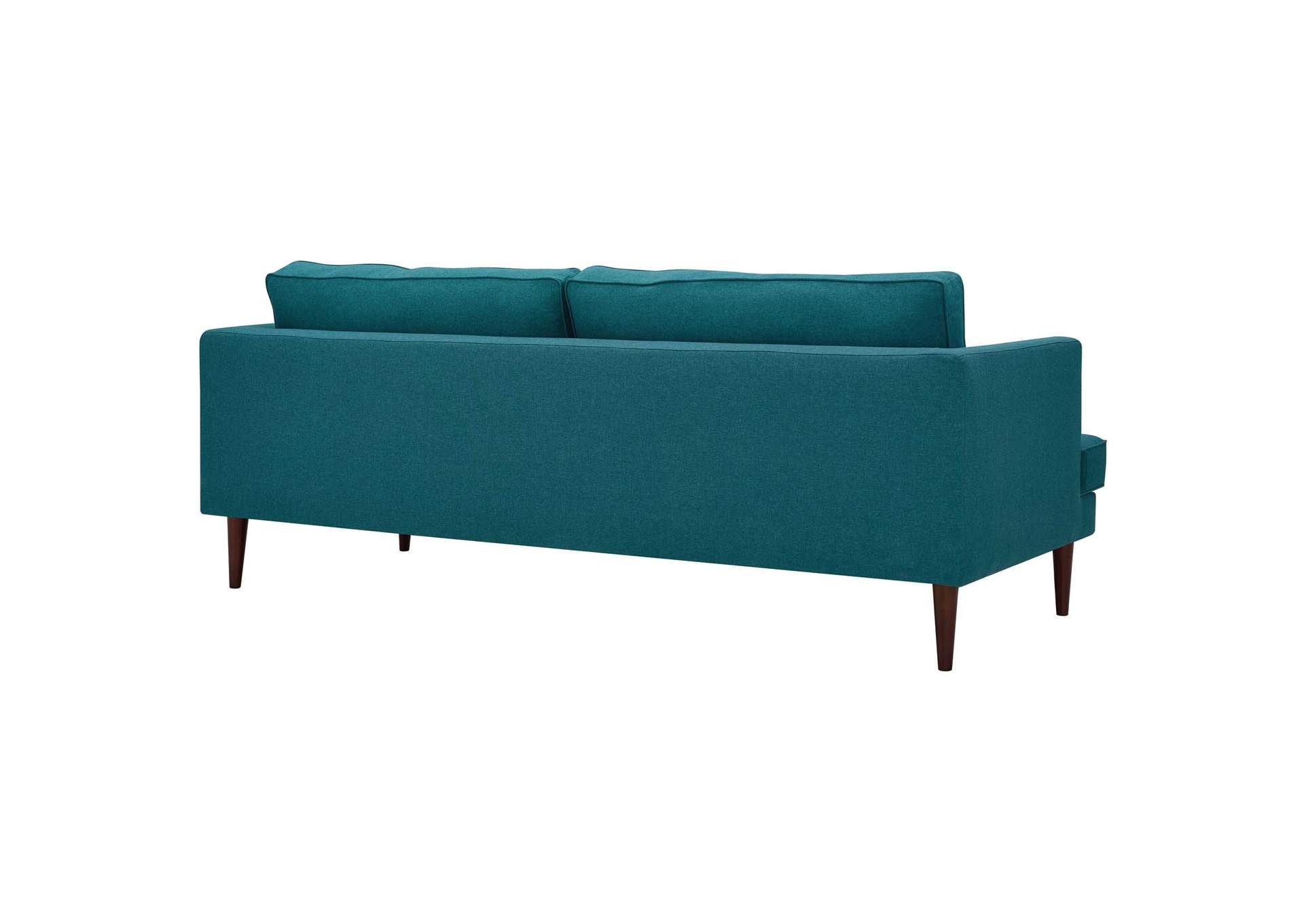 Teal Agile Upholstered Fabric Sofa,Modway