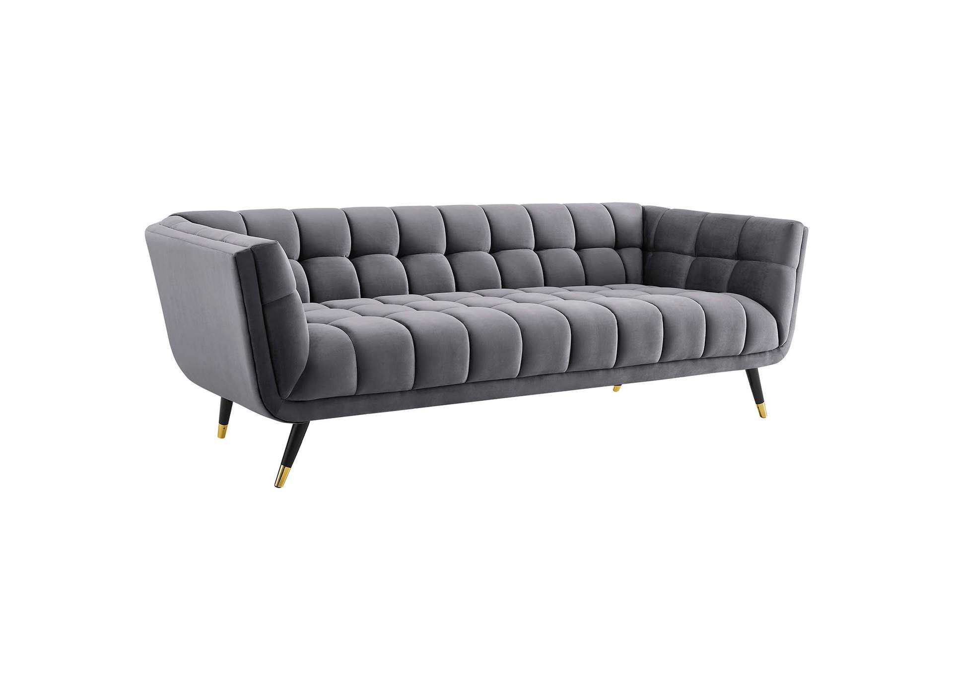 Gray Adept Performance Velvet Sofa,Modway