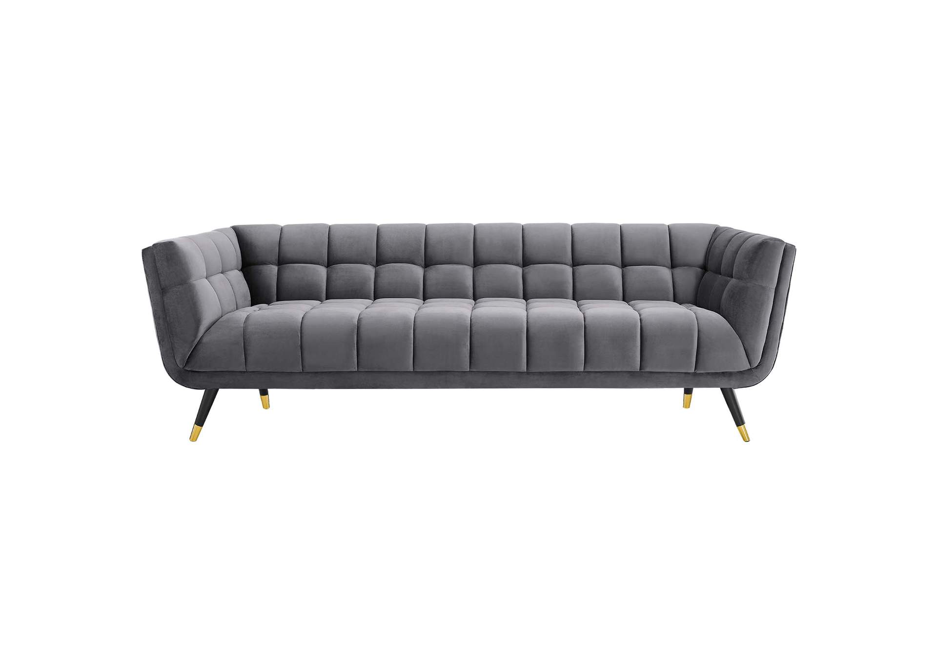 Gray Adept Performance Velvet Sofa,Modway